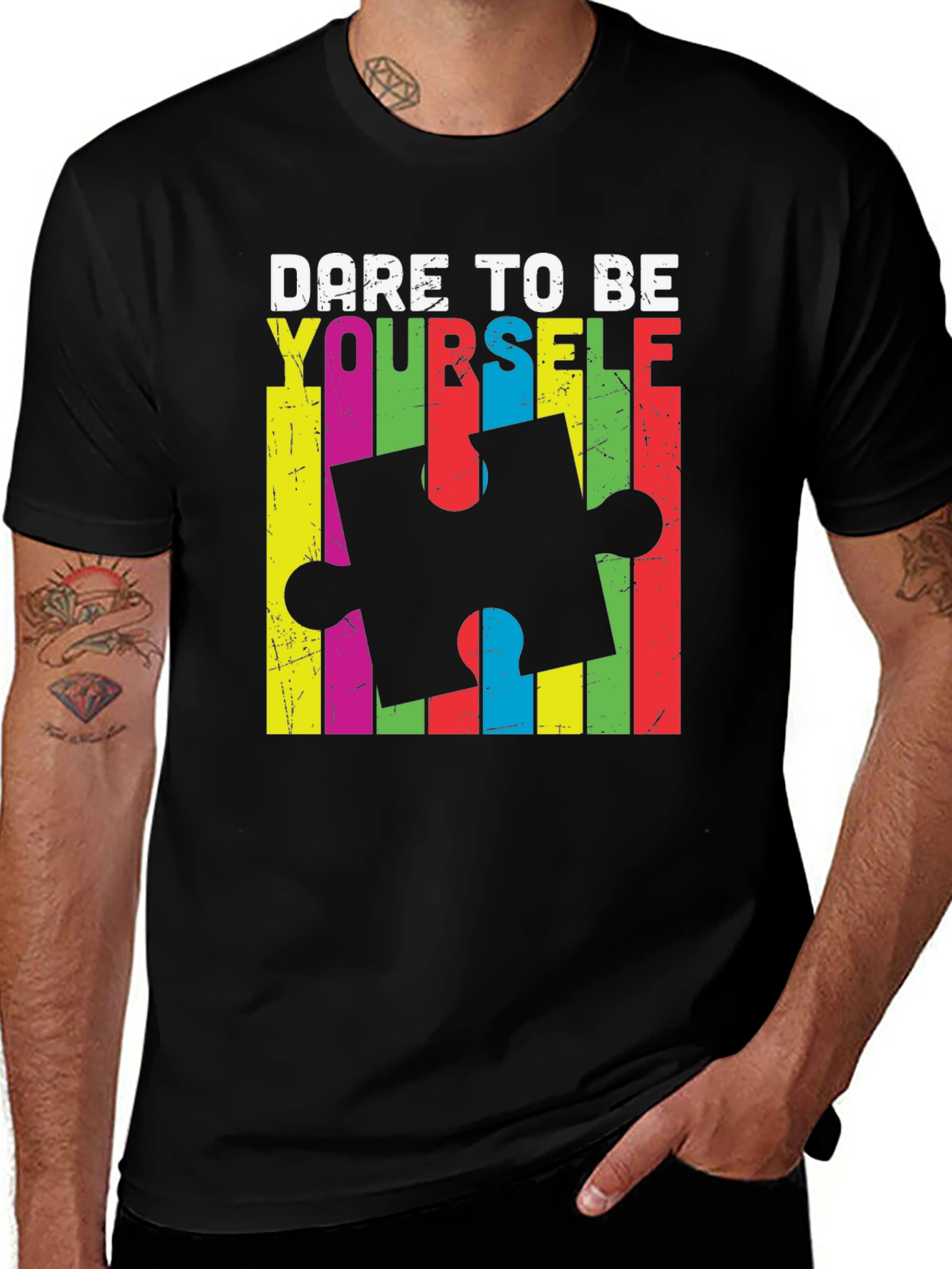 Dare to Be Yourself Autism Awareness T-Shirt