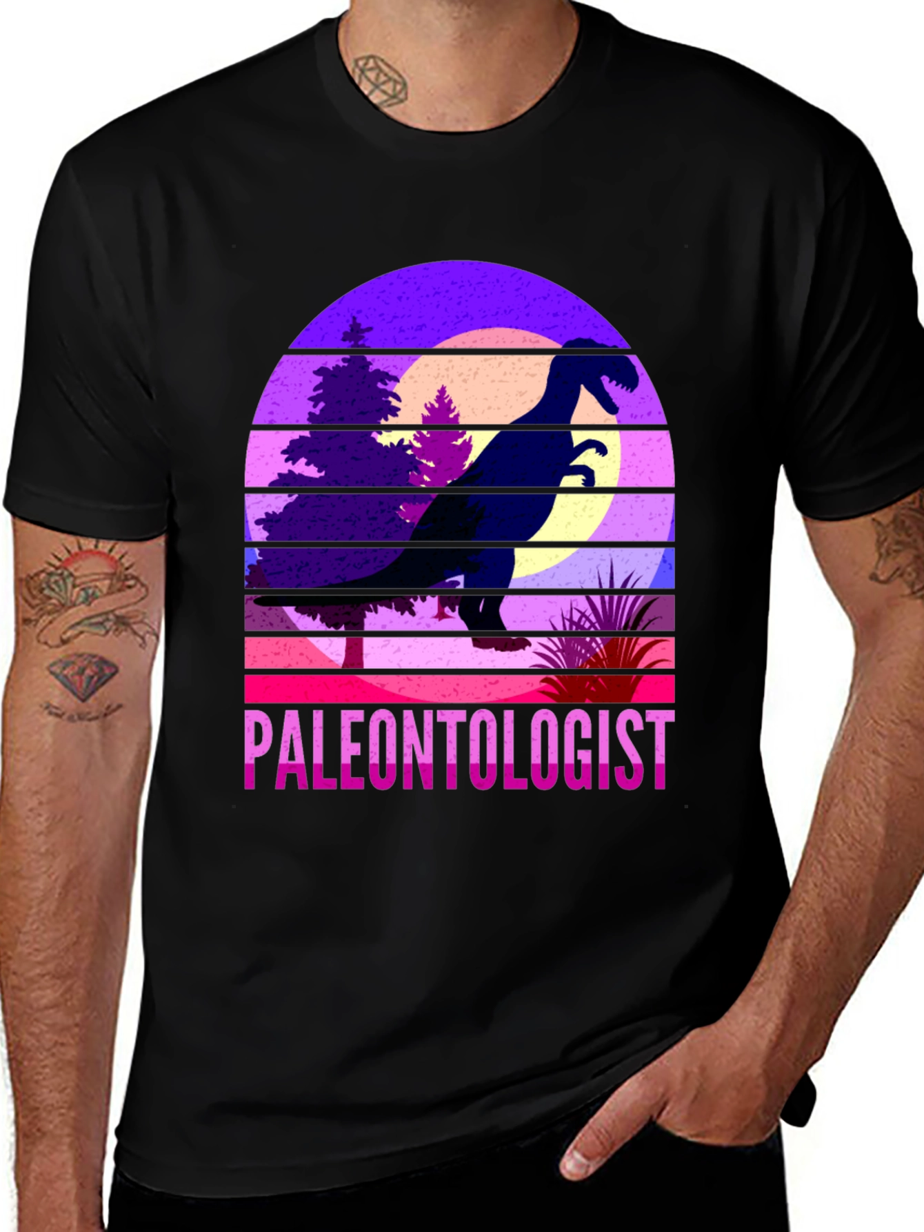 Variant 20 of Paleontologist Dinosaur Graphic Tee
