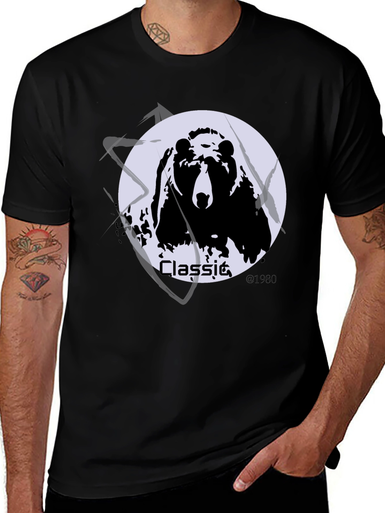 Variant 6 of Classic Bear T-Shirt - Vintage Style, Comfortable Fit