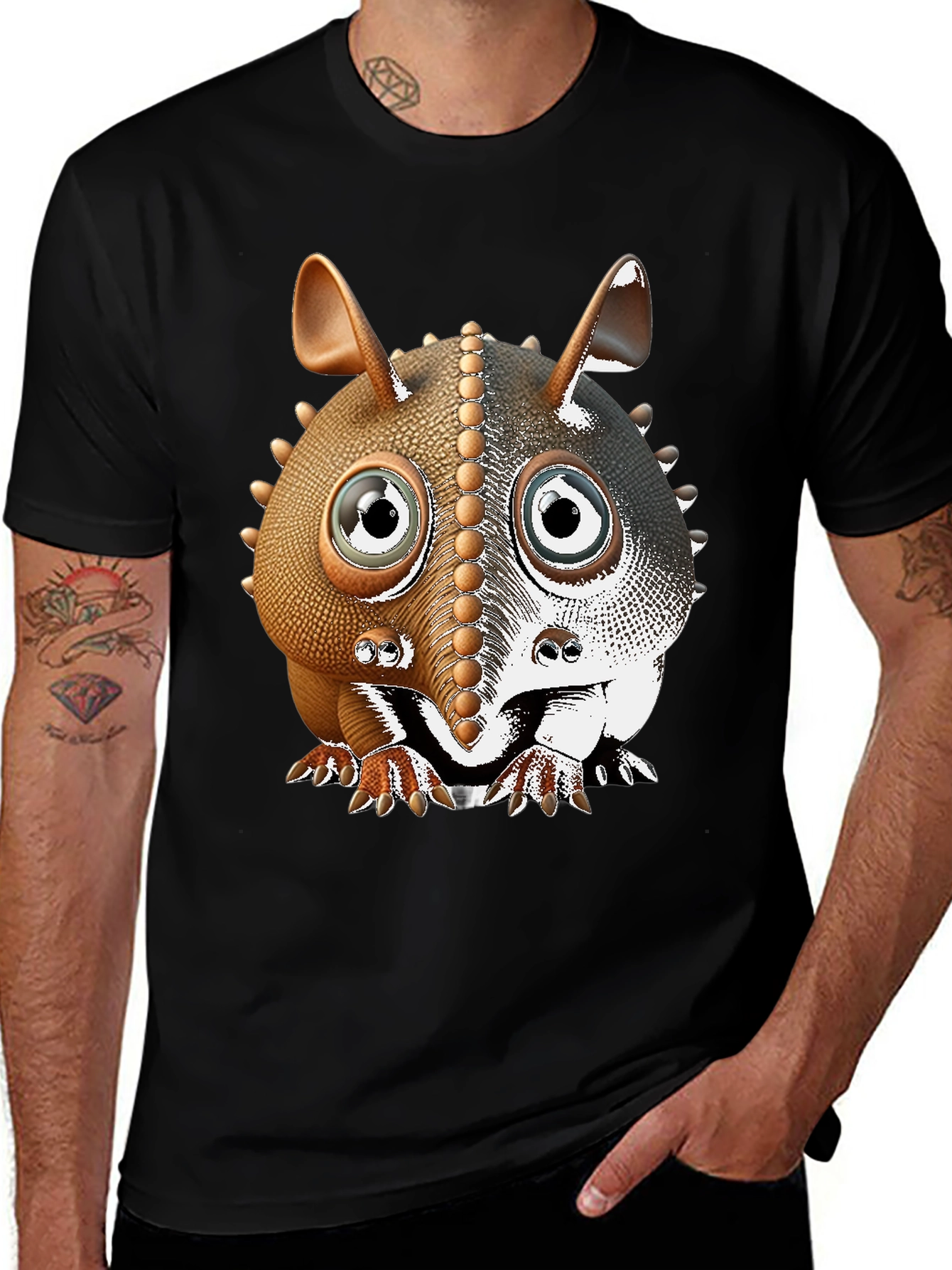 Variant 13 of Armadillo Cartoon T-Shirt