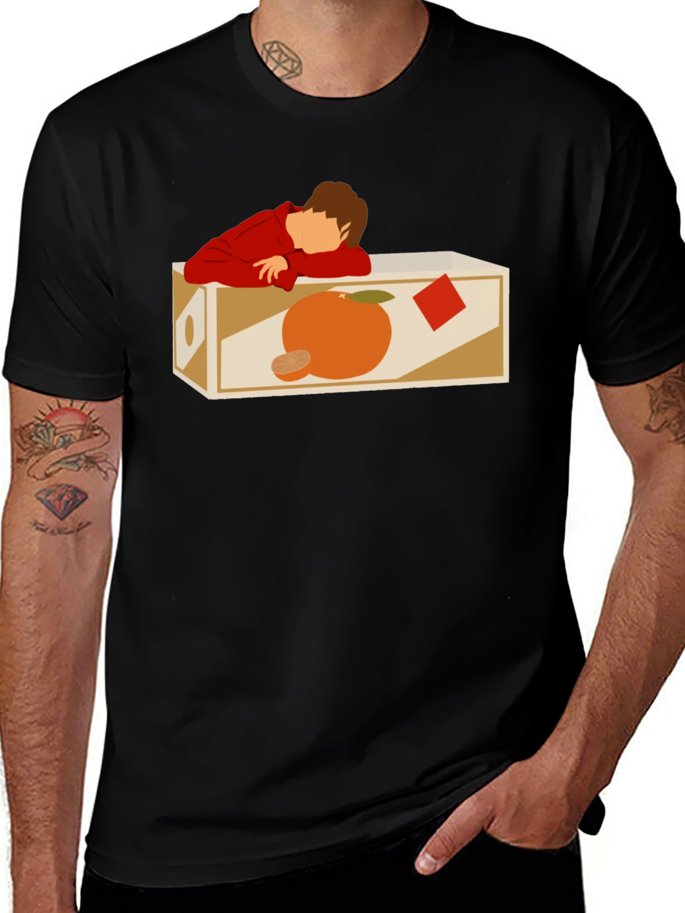 Variant 19 of Orange Dreams T-Shirt: Unique Graphic Tee for Casual Wear