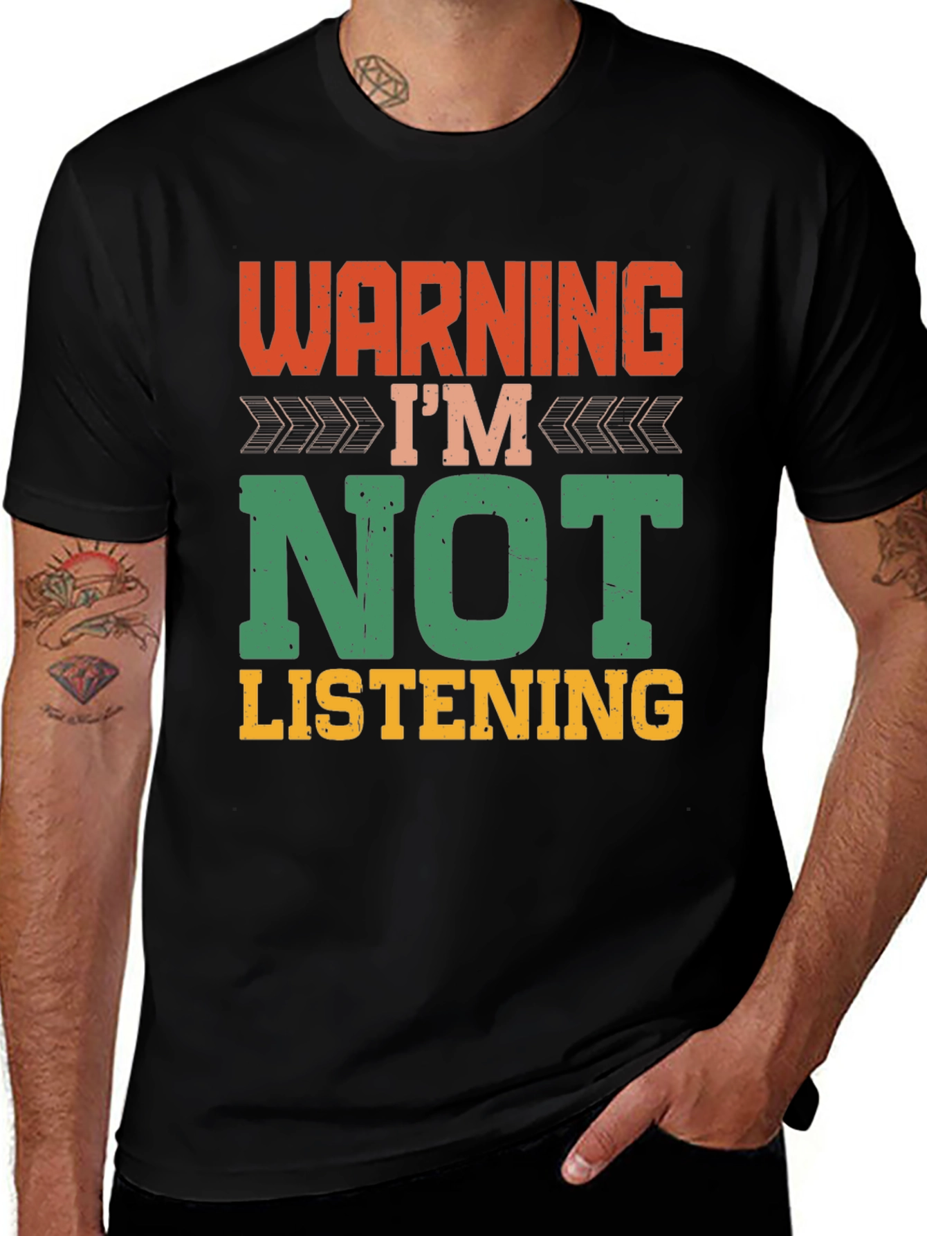 Variant 11 of Warning: I'm Not Listening T-Shirt