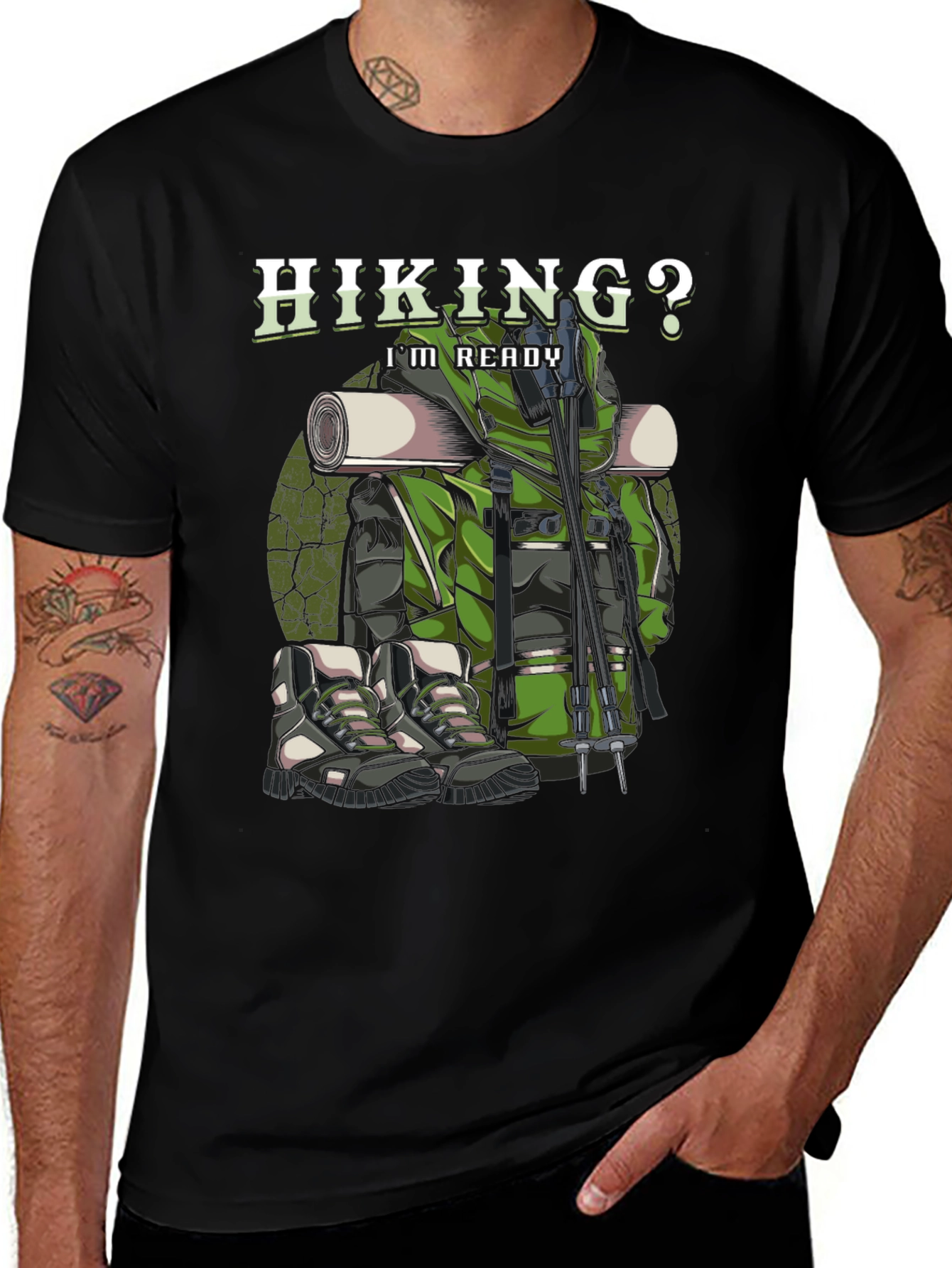 Hiking Ready T-Shirt: Adventure Gear Graphic Tee