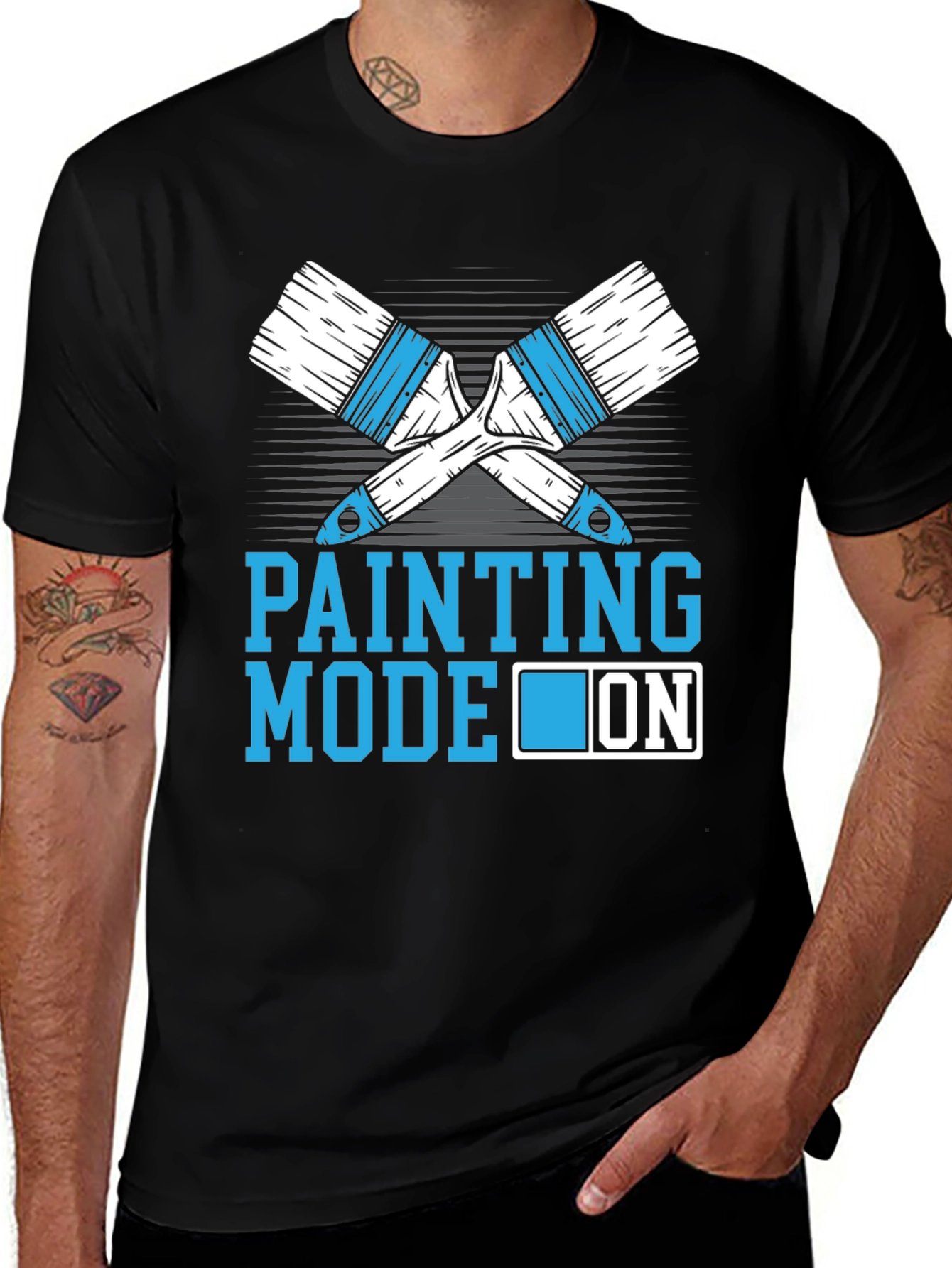 Variant 20 of Painting Mode ON Graphic T-Shirt