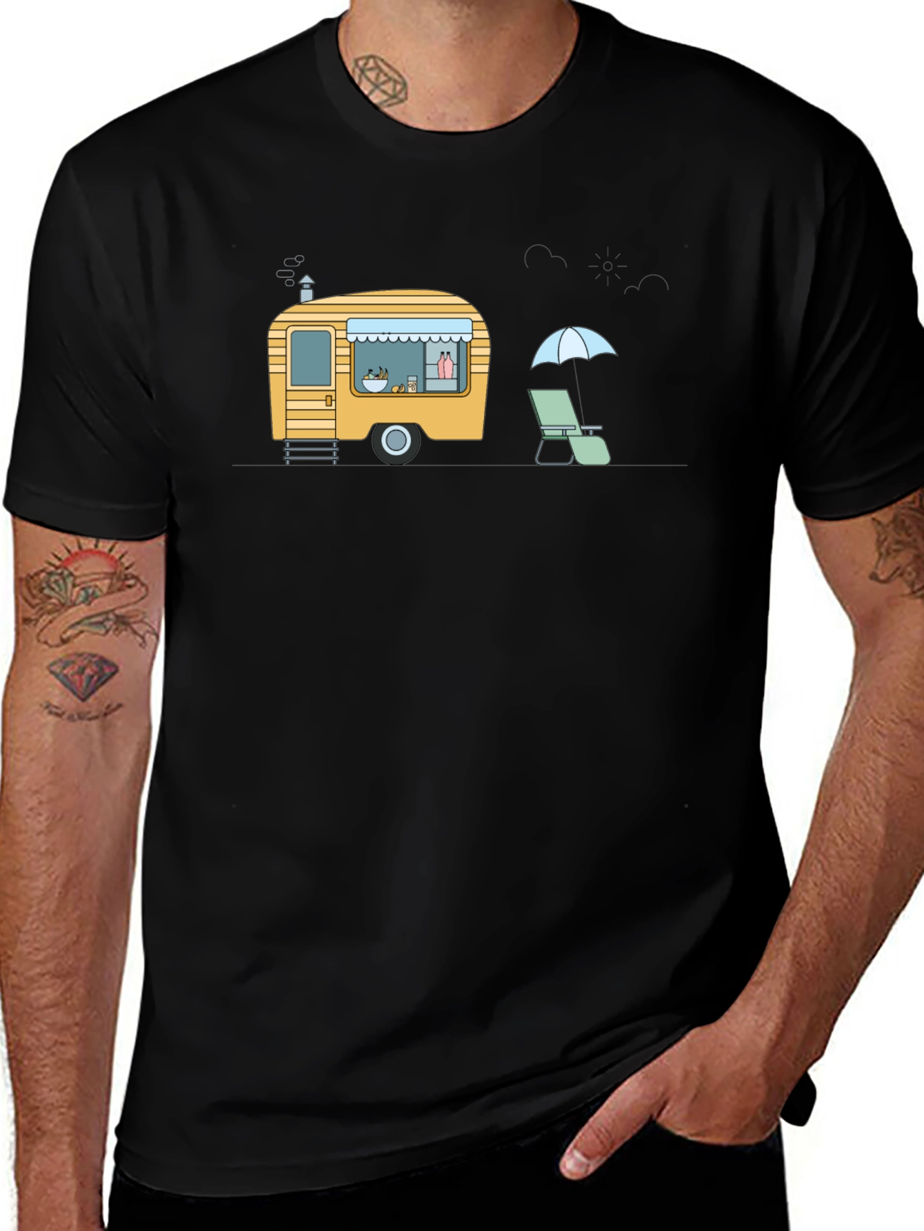 Variant 19 of Funky Camper Graphic Tee