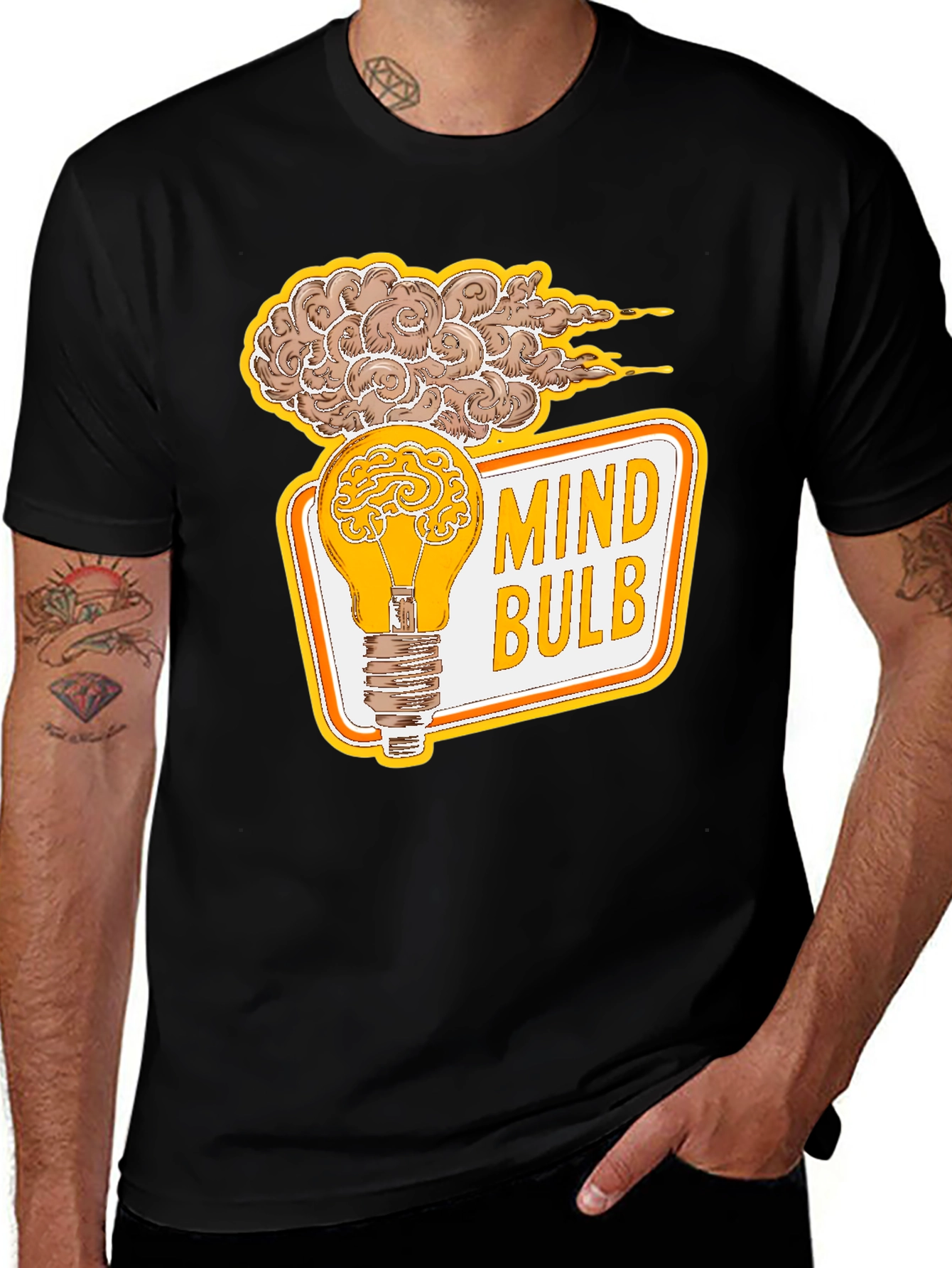 Variant 15 of Mind Bulb Graphic T-Shirt - Brain Power Tee