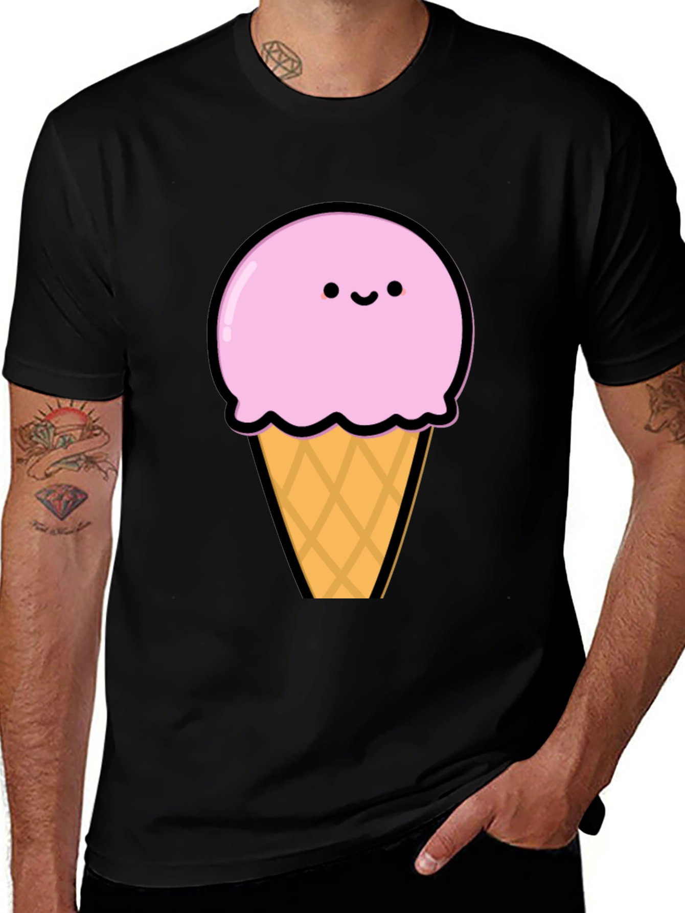 Variant 25 of Cute Ice Cream Graphic T-Shirt - Unisex