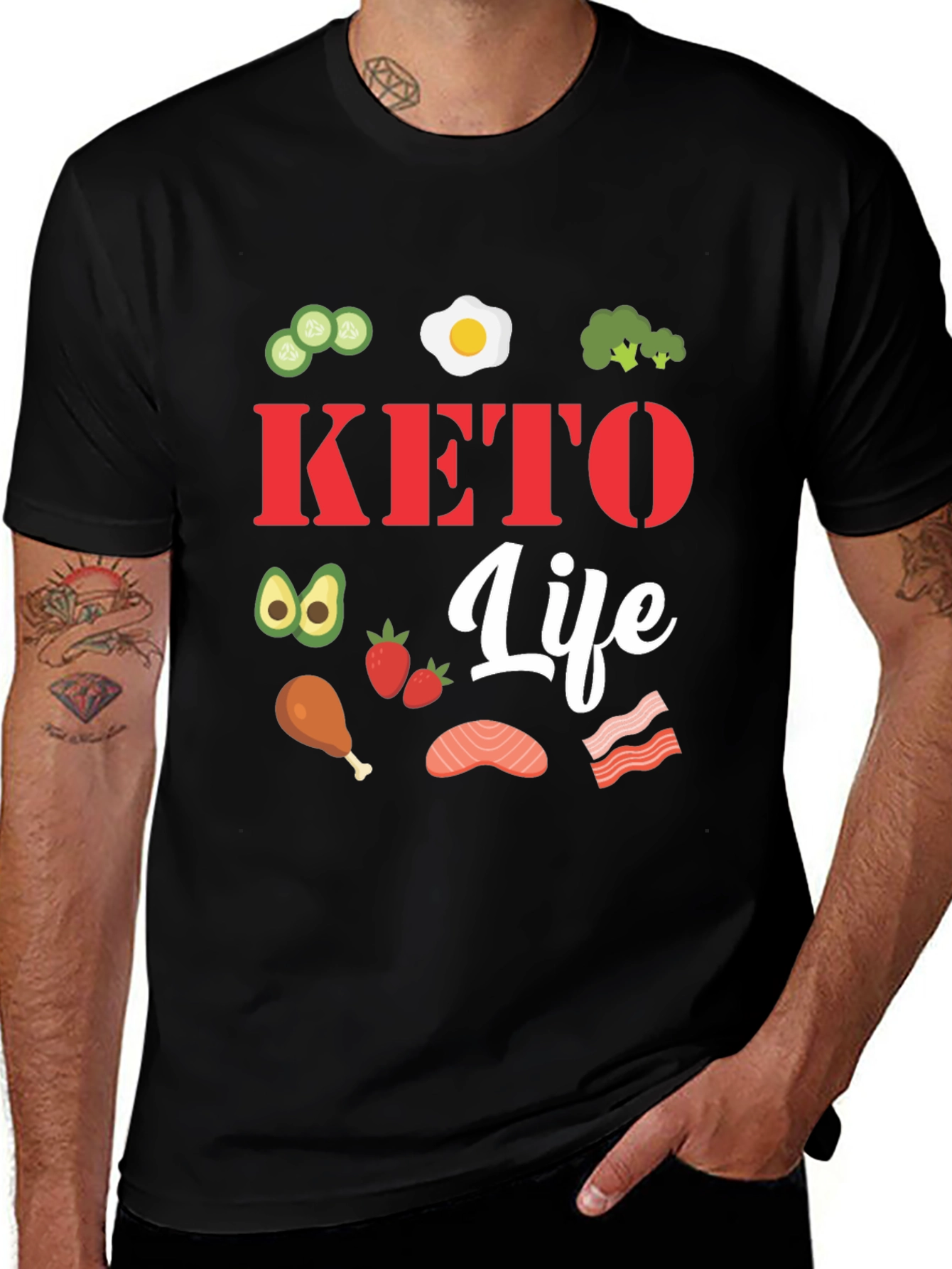 Variant 9 of Keto Life Graphic Tee