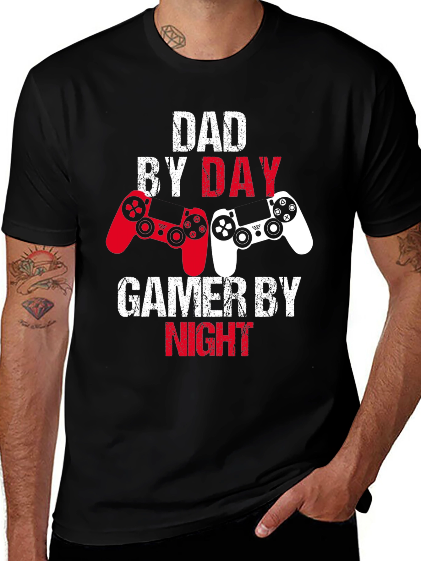 Variant 16 of Dad By Day Gamer By Night T-Shirt