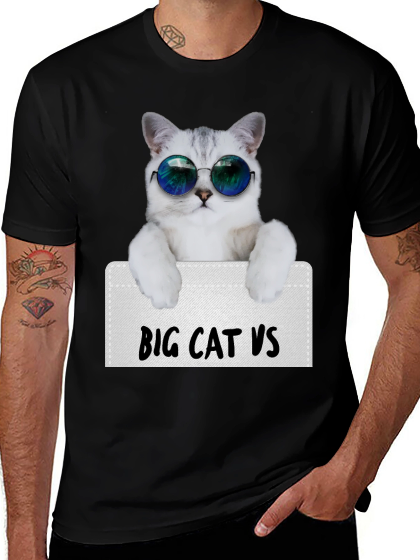 Variant 10 of Cool Cat Sunglasses T-Shirt - Funny Graphic Tee
