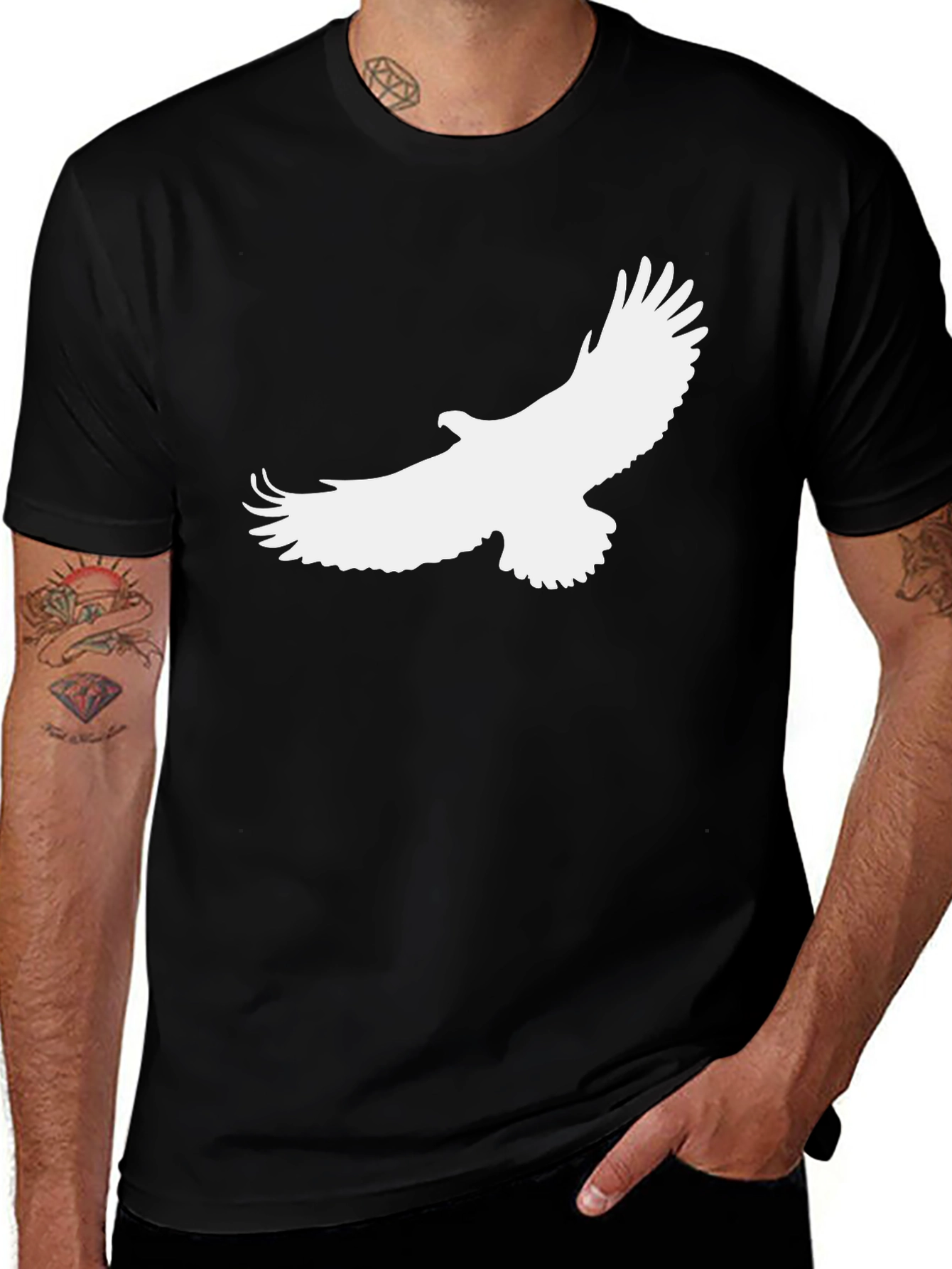 Variant 7 of Black Eagle Graphic Tee