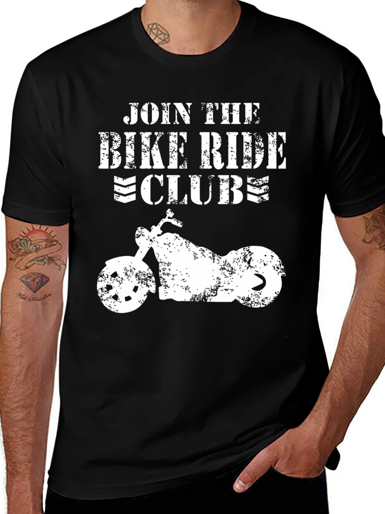 Variant 28 of Join the Bike Ride Club Black T-Shirt