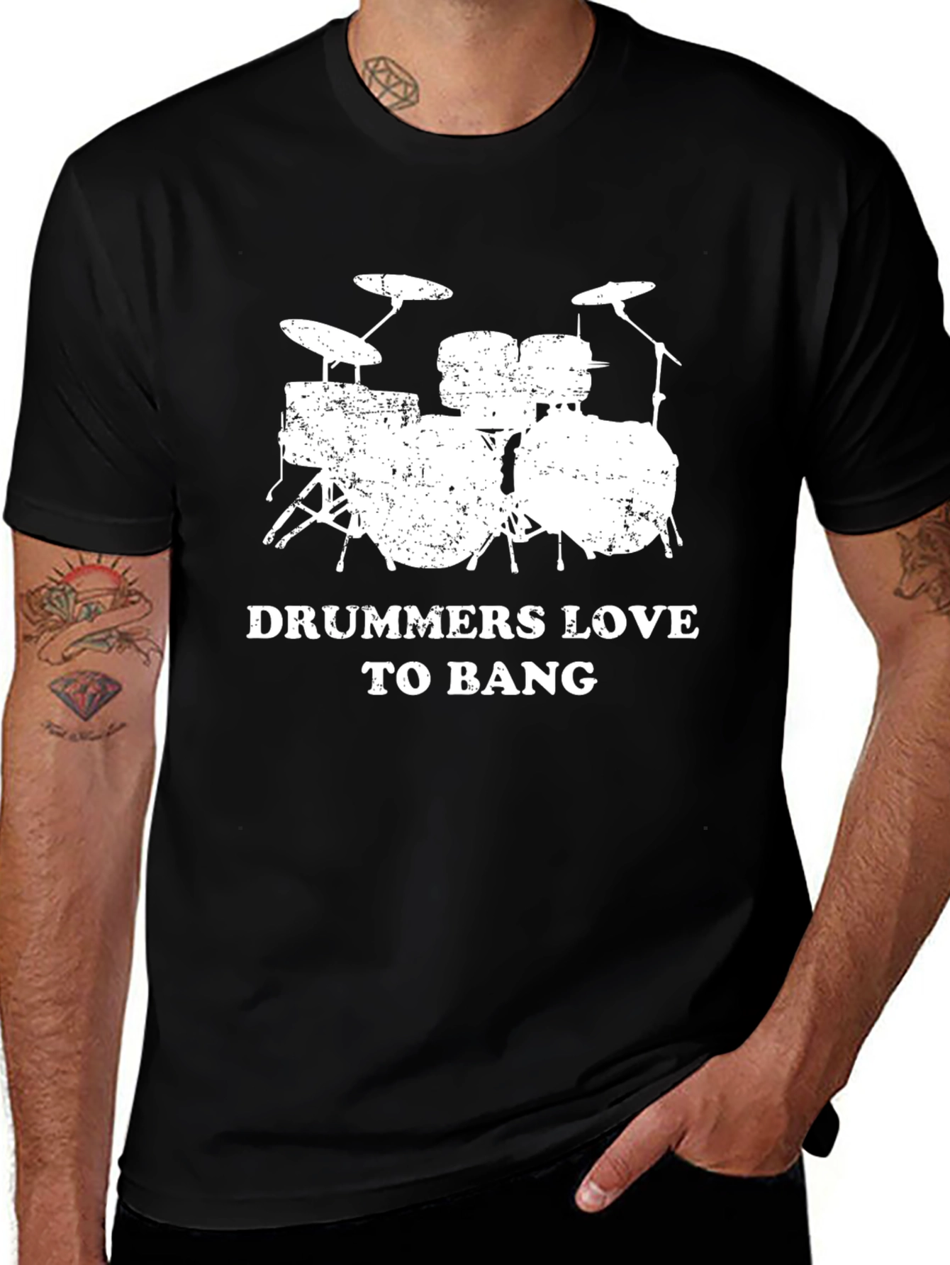 Variant 15 of Drummers Love To Bang Graphic T-Shirt