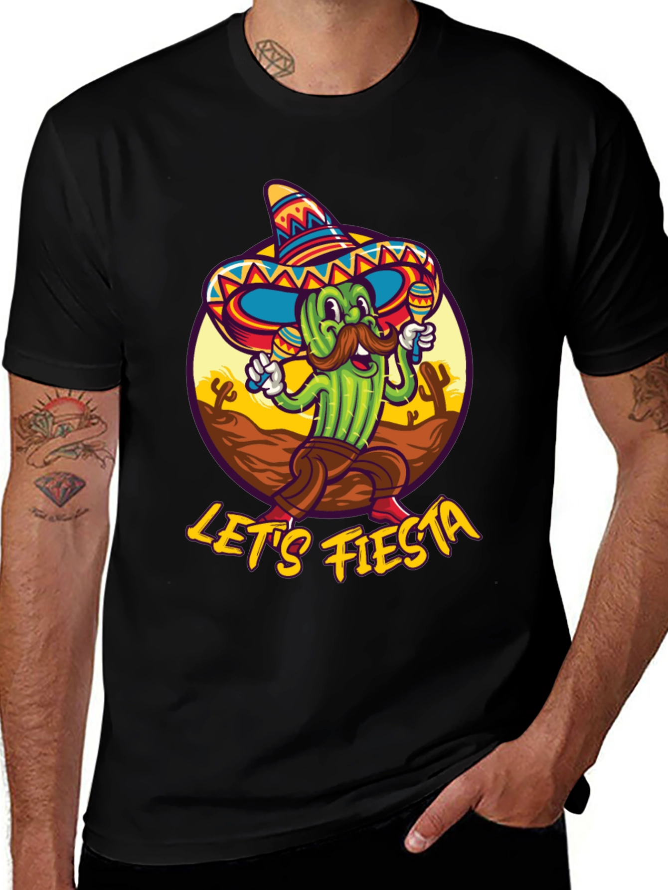Variant 11 of Let's Fiesta Cactus T-Shirt