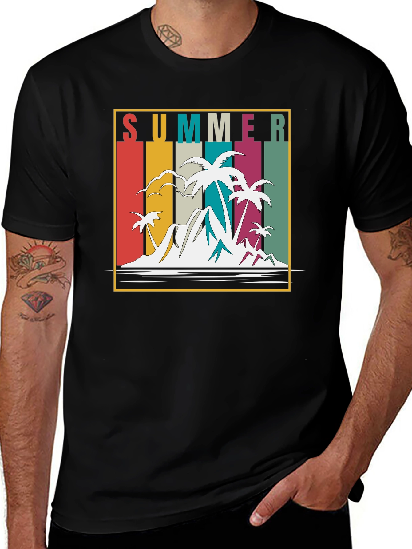 Variant 2 of Retro Summer Island T-Shirt