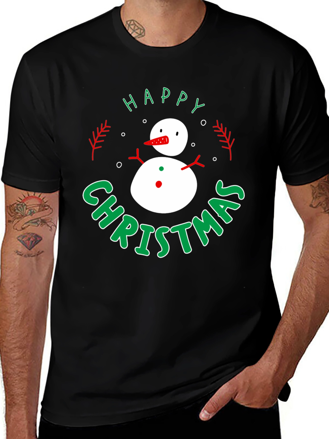 Variant 19 of Happy Christmas Snowman T-Shirt