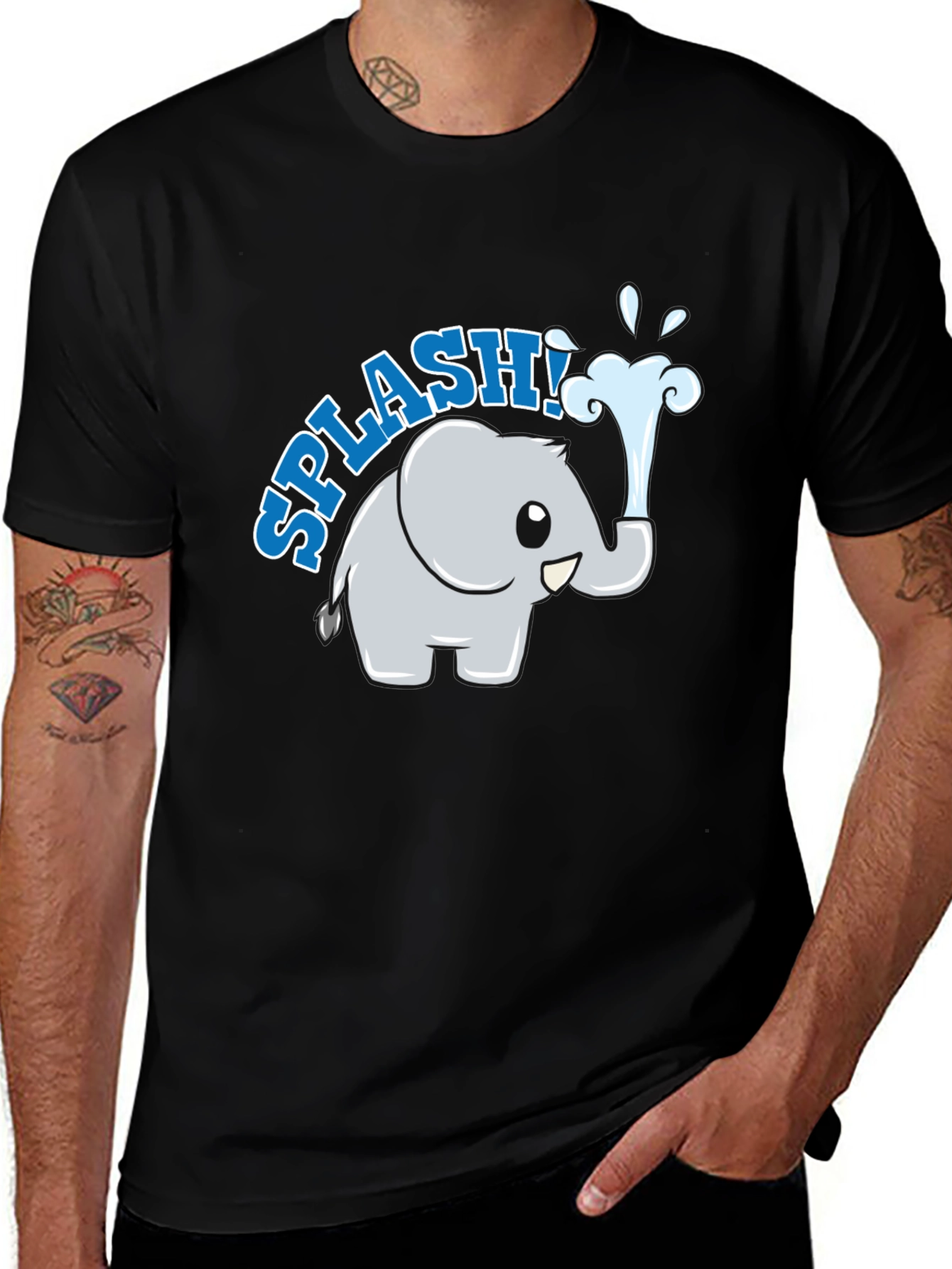 Variant 8 of Elephant Splash Graphic Tee