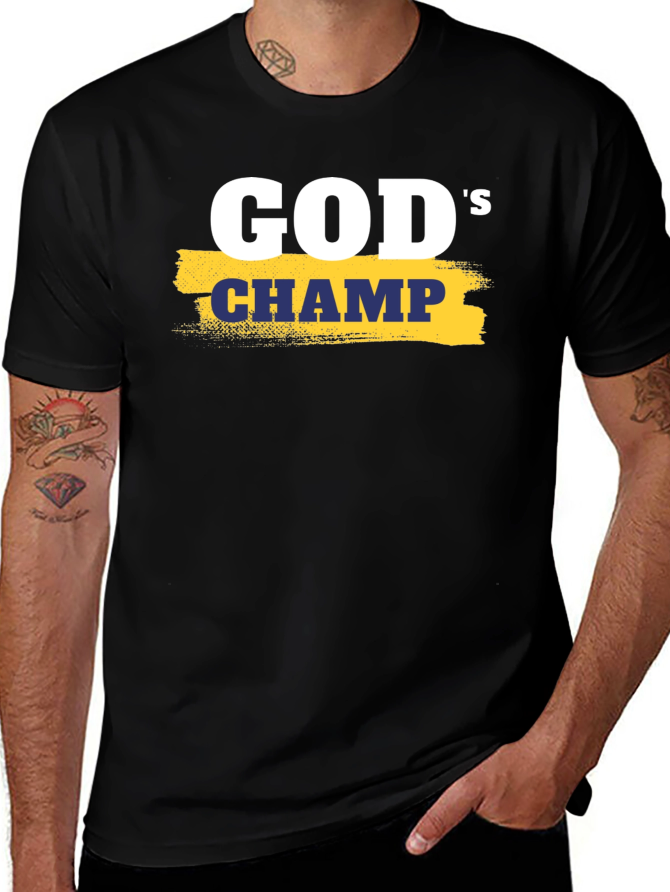 Variant 4 of God's Champ Graphic T-Shirt