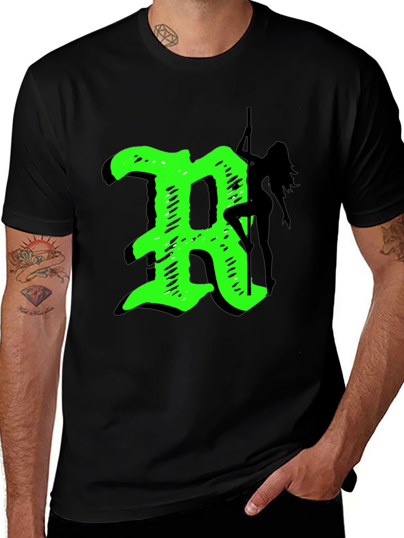 Variant 18 of Green Initial T-Shirt