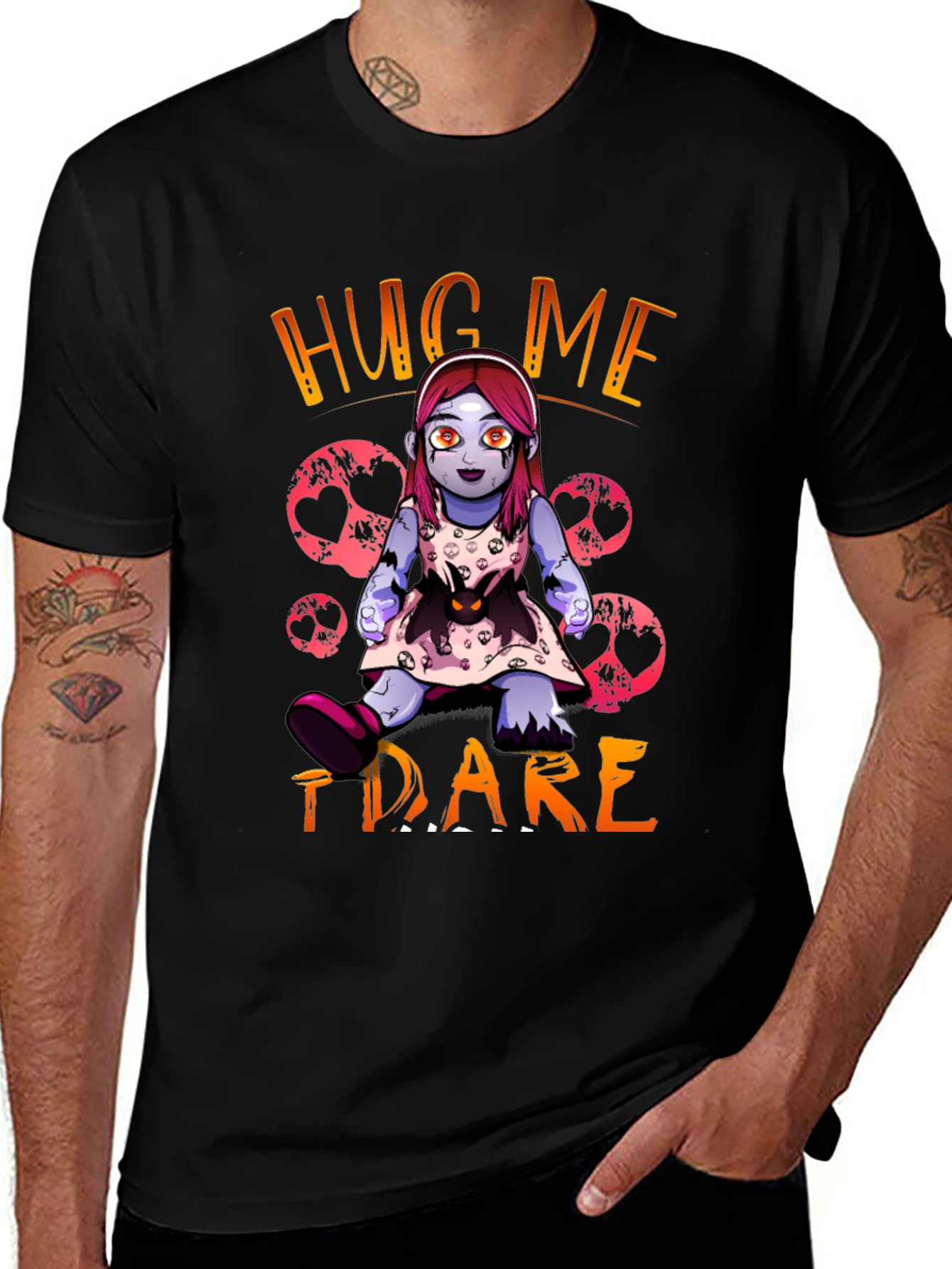 Hug Me I Dare Zombie Doll T-Shirt