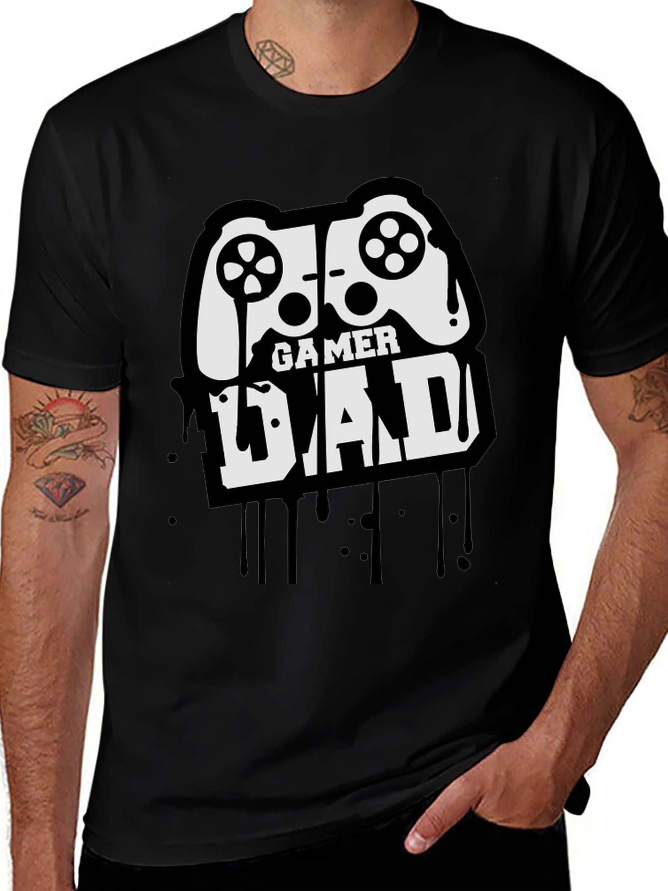 Gamer Dad Black T-Shirt