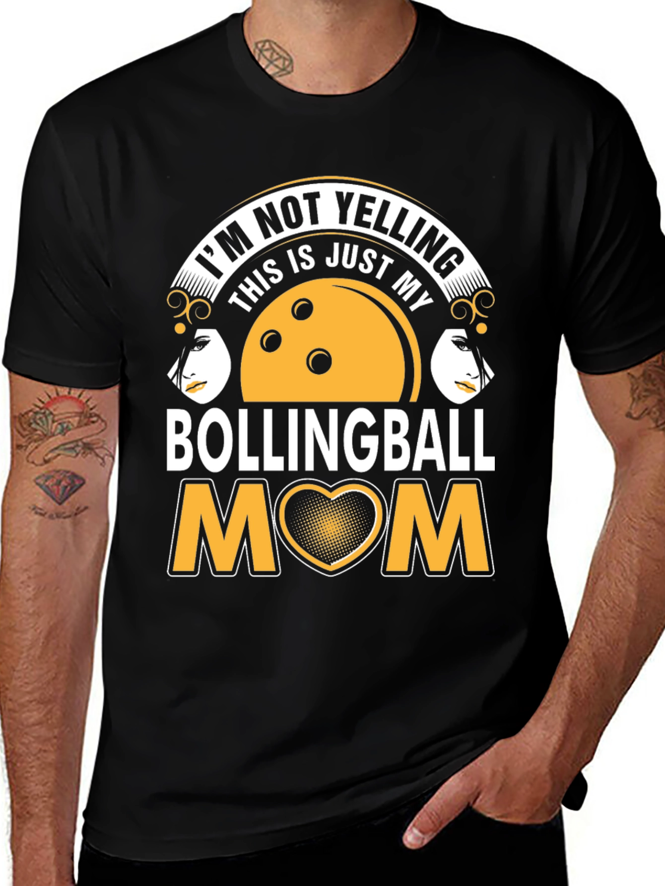 Variant 13 of Bowling Ball Mom T-Shirt - Unique Graphic Tee