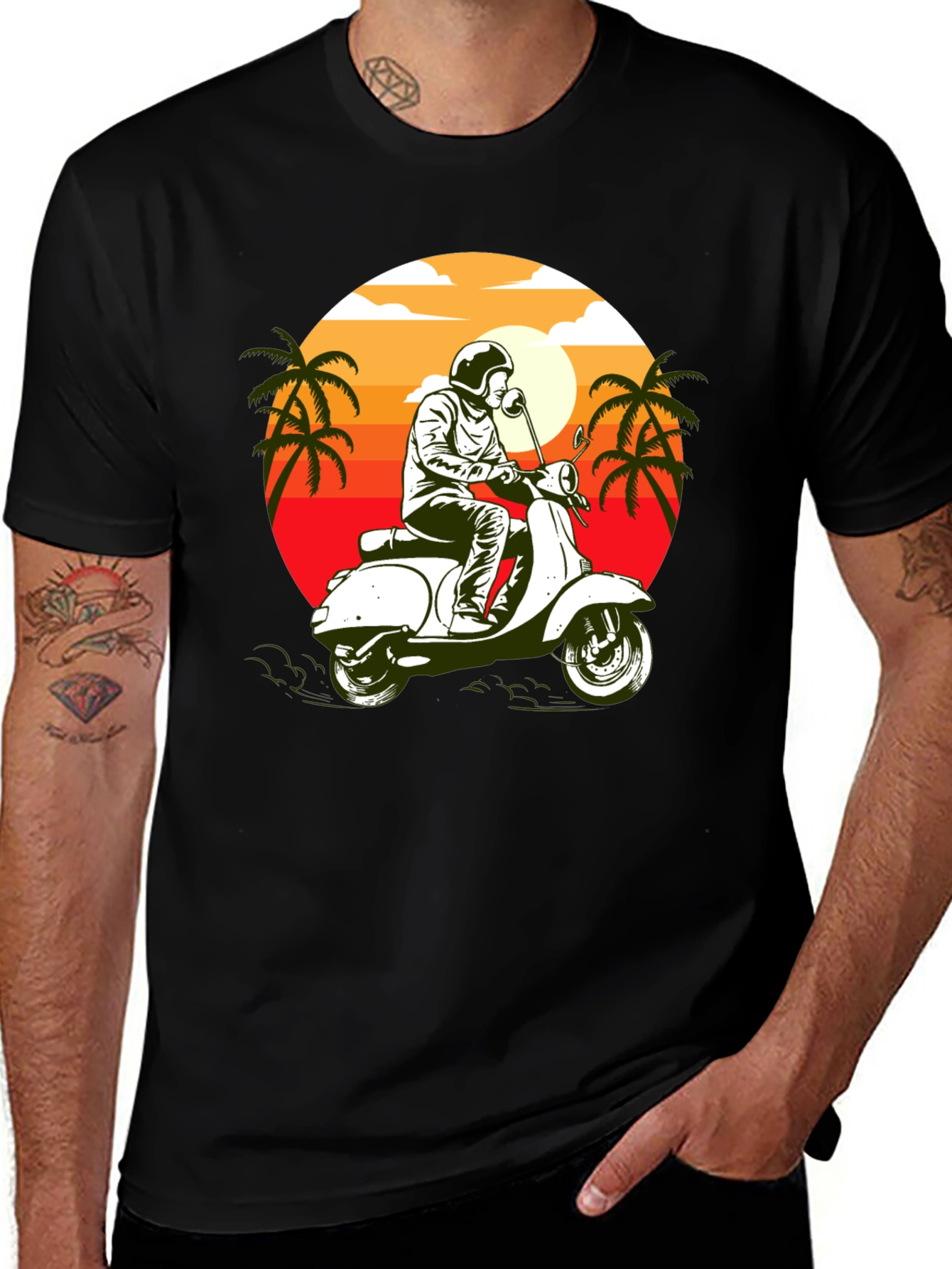 Variant 26 of Retro Scooter T-Shirt - Vintage Style