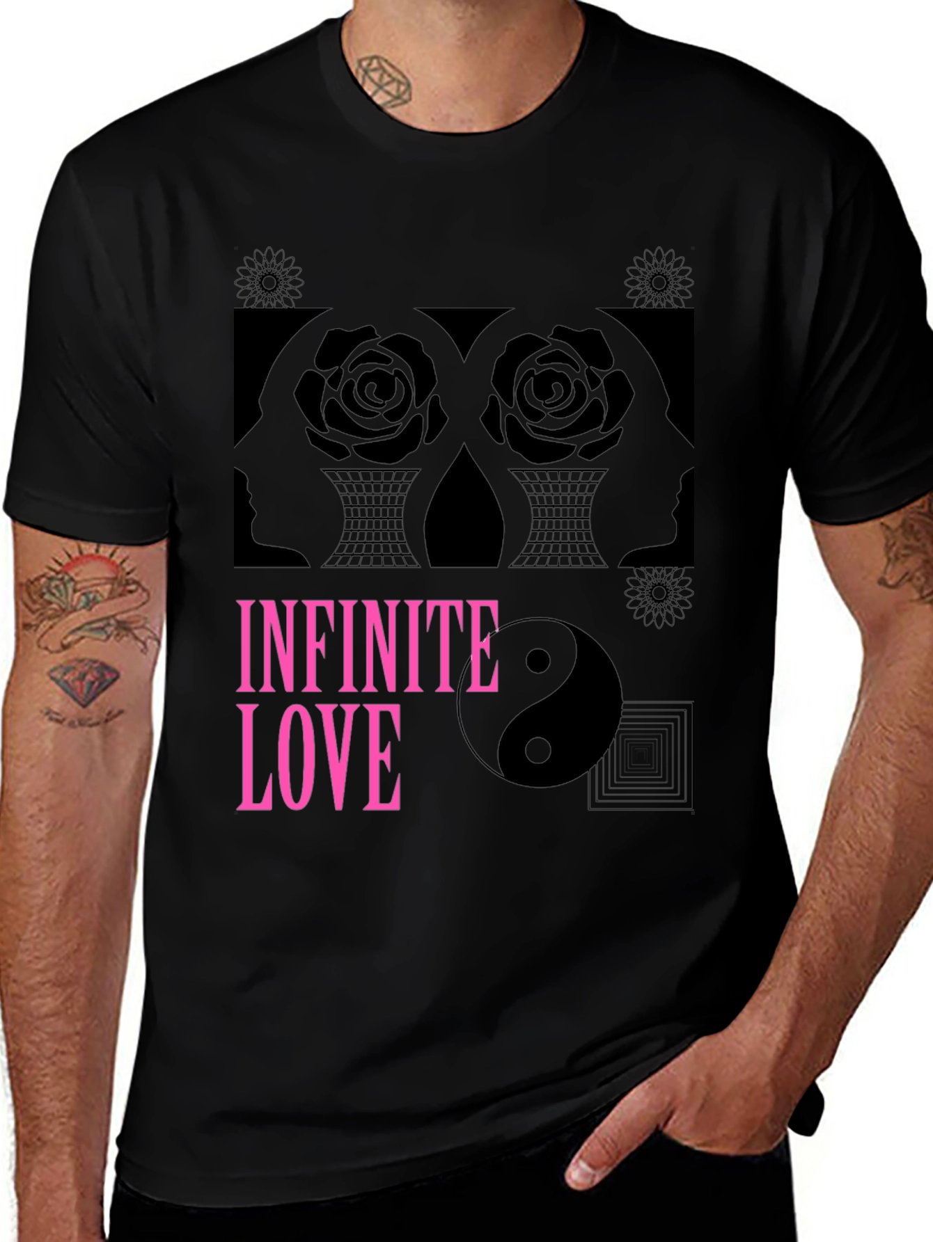 Variant 24 of Infinite Love Graphic Tee - Unique Design