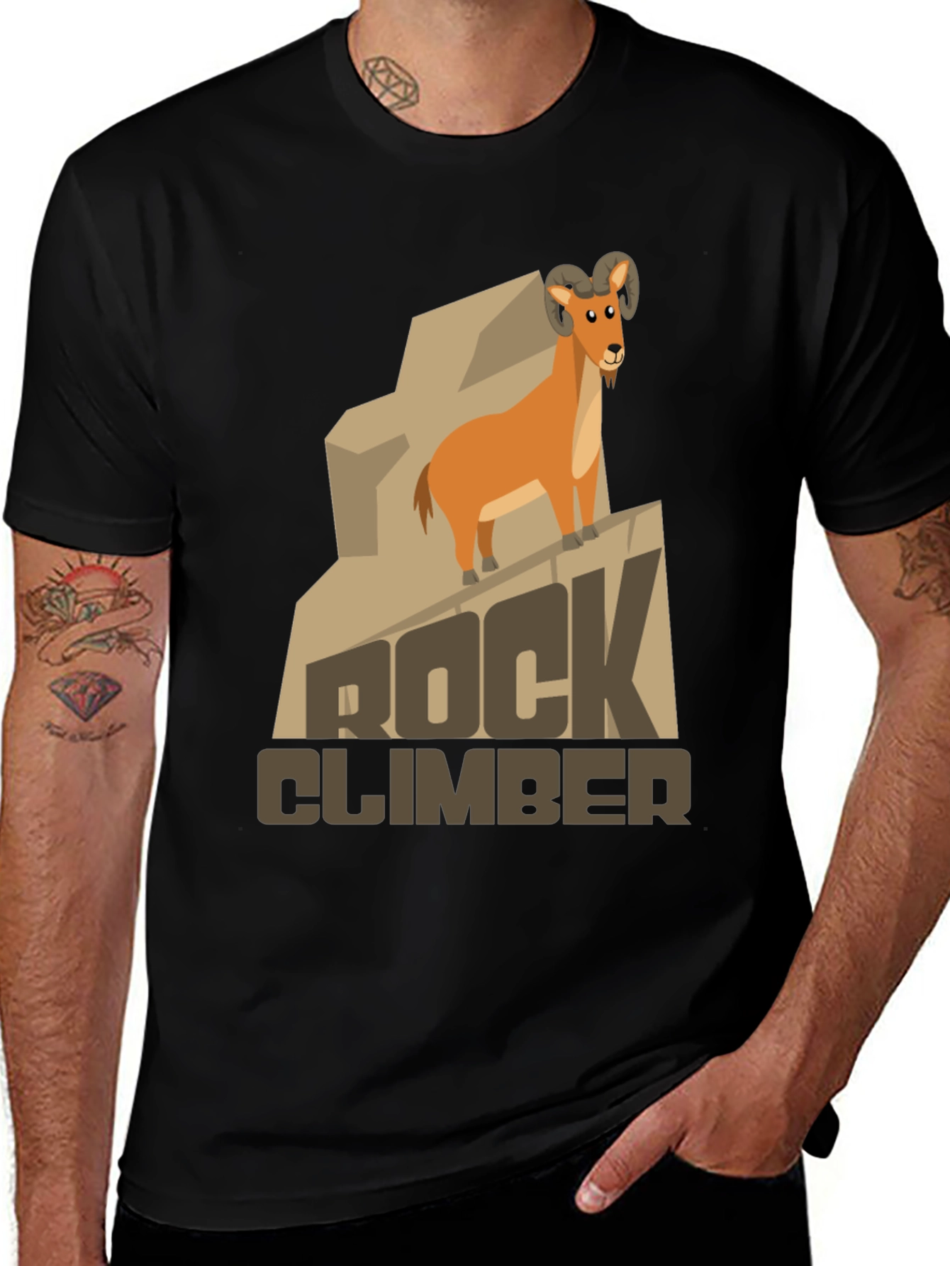 Variant 21 of Rock Climber Ram Graphic T-Shirt