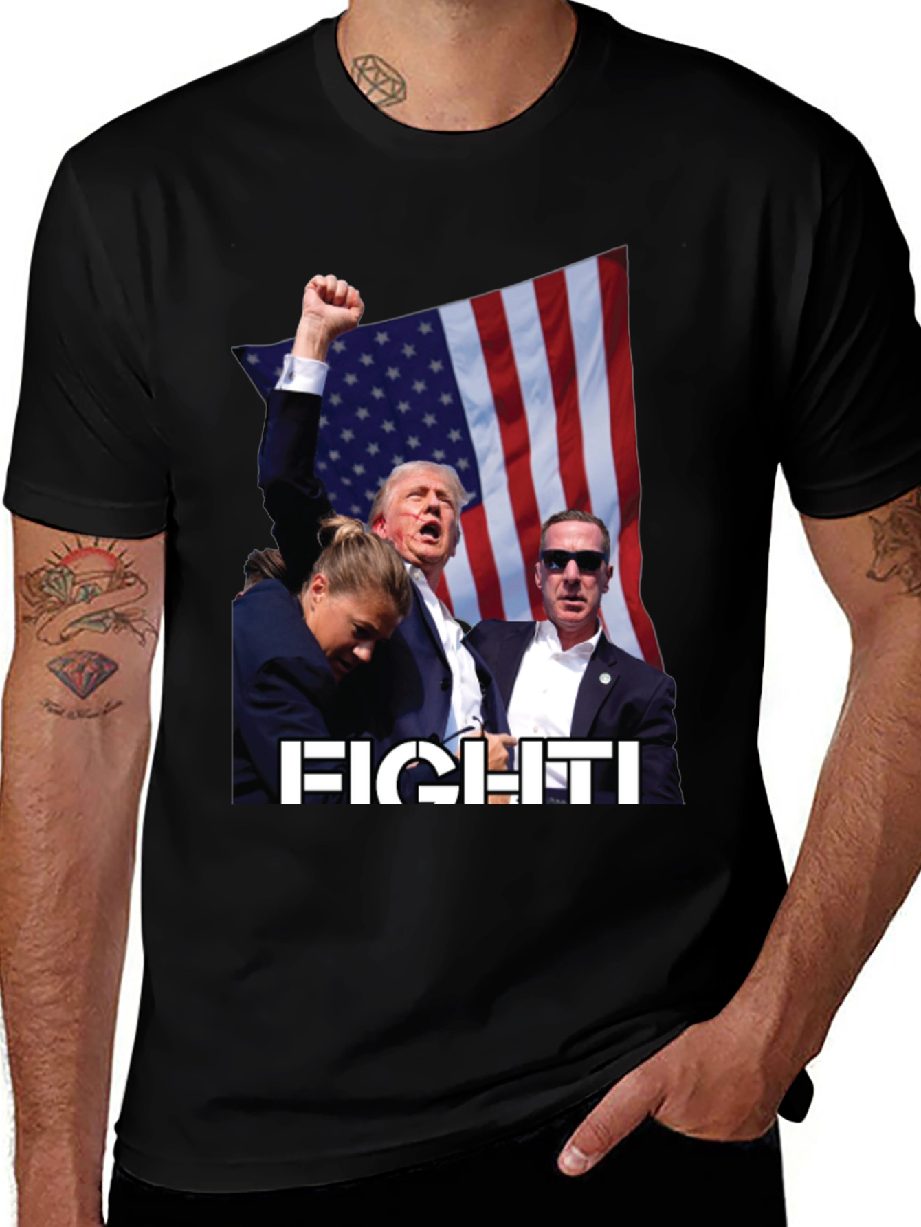 Variant 19 of Fight! Political Graphic T-Shirt