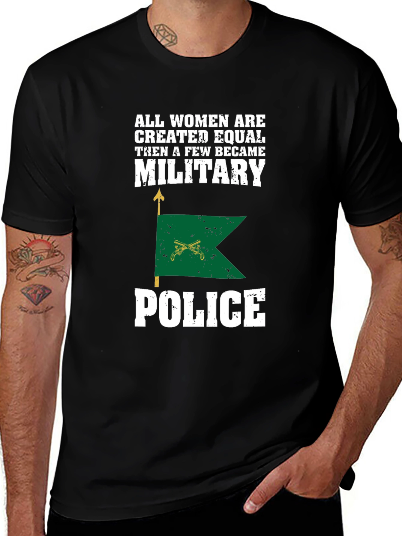 Military Police T-Shirt - Women are Created Equal Tee