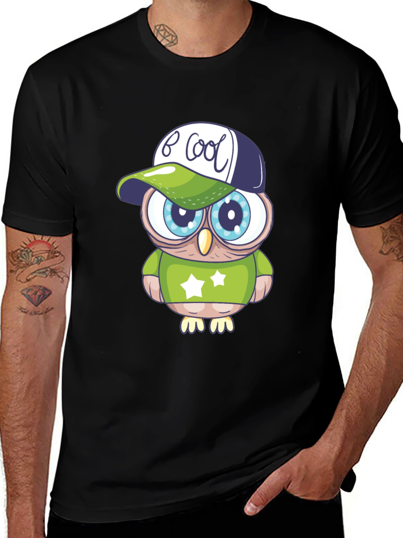 Variant 24 of Cool Owl Graphic T-Shirt - Unique Design