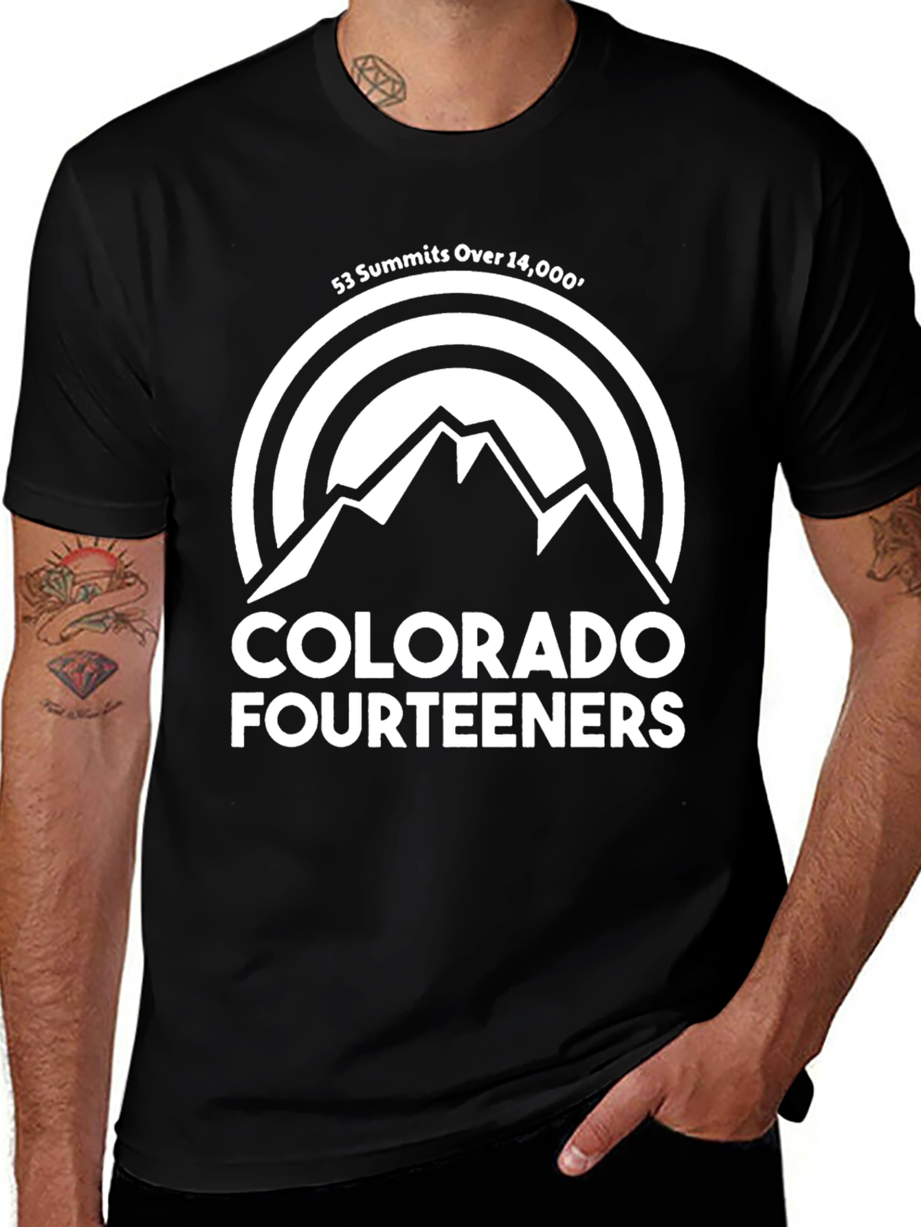 Colorado Fourteeners T-Shirt - Mountain Summit Tee