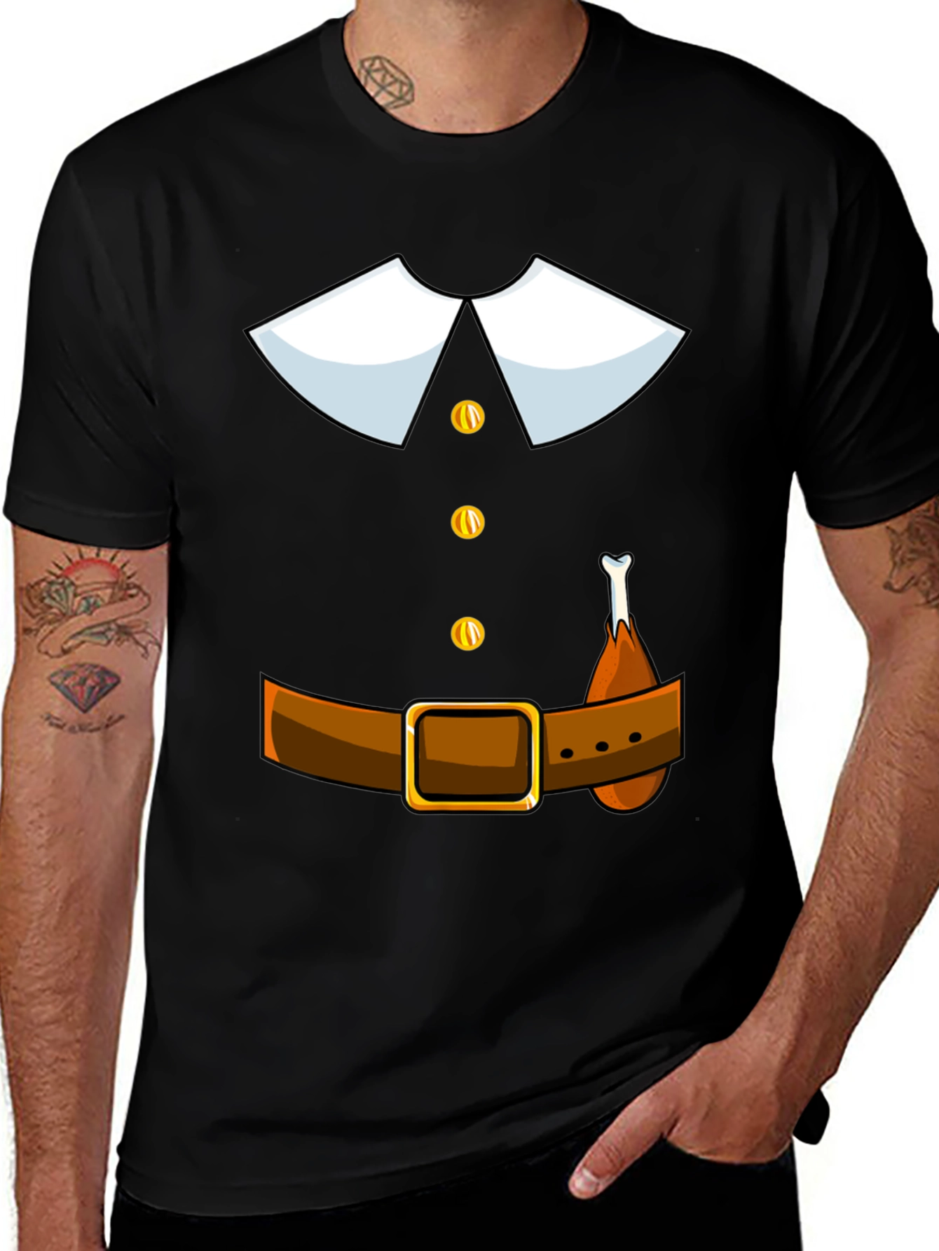Thanksgiving Pilgrim T-Shirt Costume Apparel