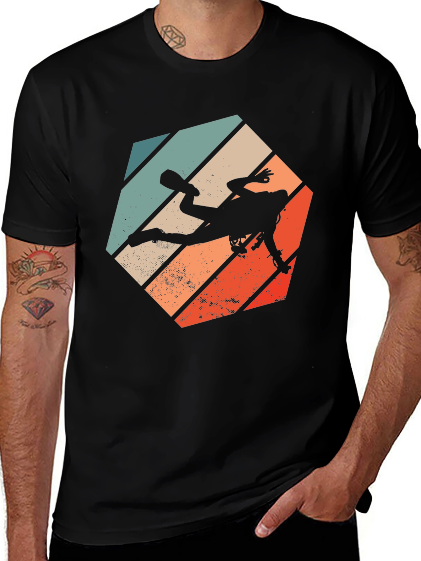 Variant 6 of Retro Scuba Diver Graphic T-Shirt