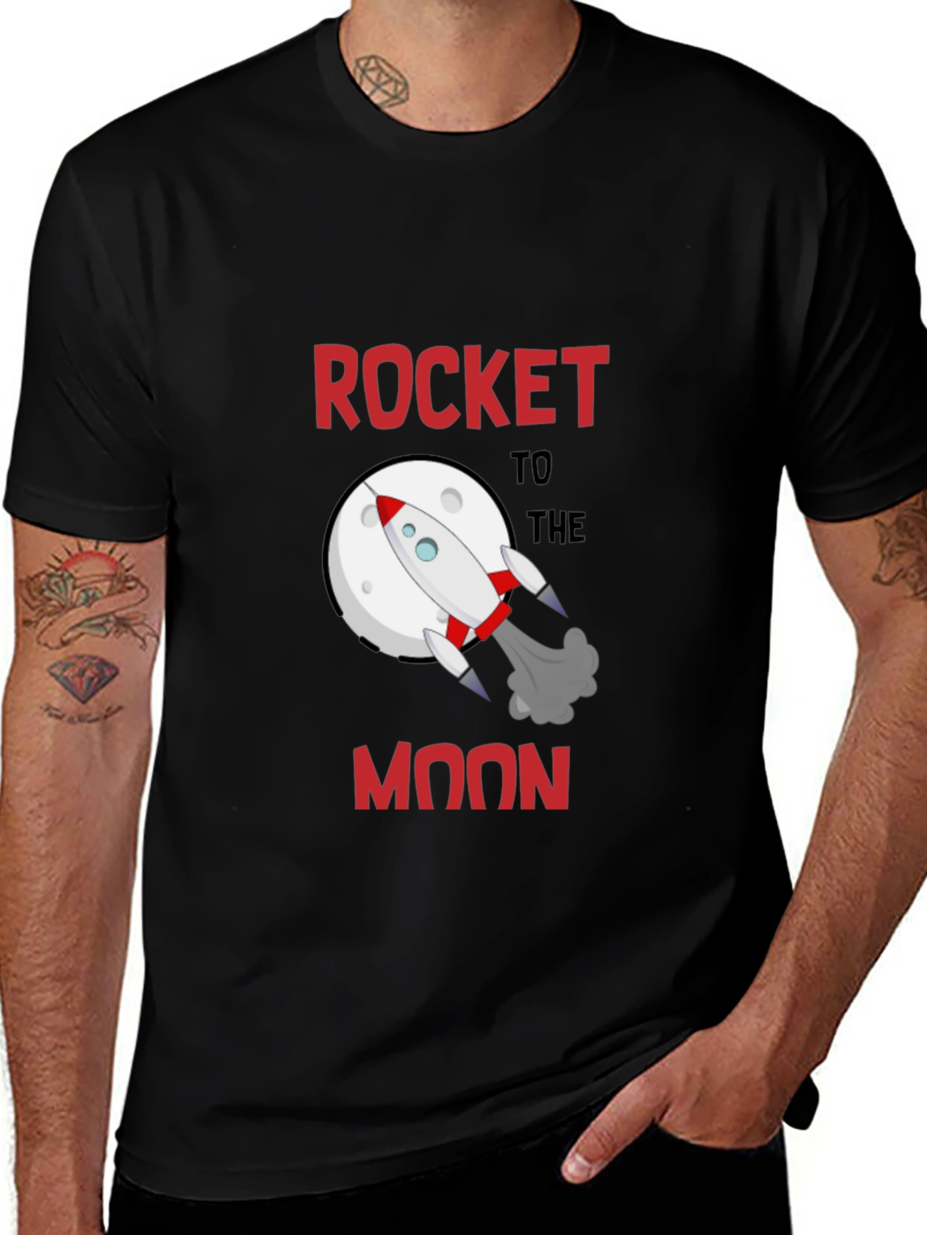 Variant 28 of Rocket to the Moon T-Shirt - Space Adventure