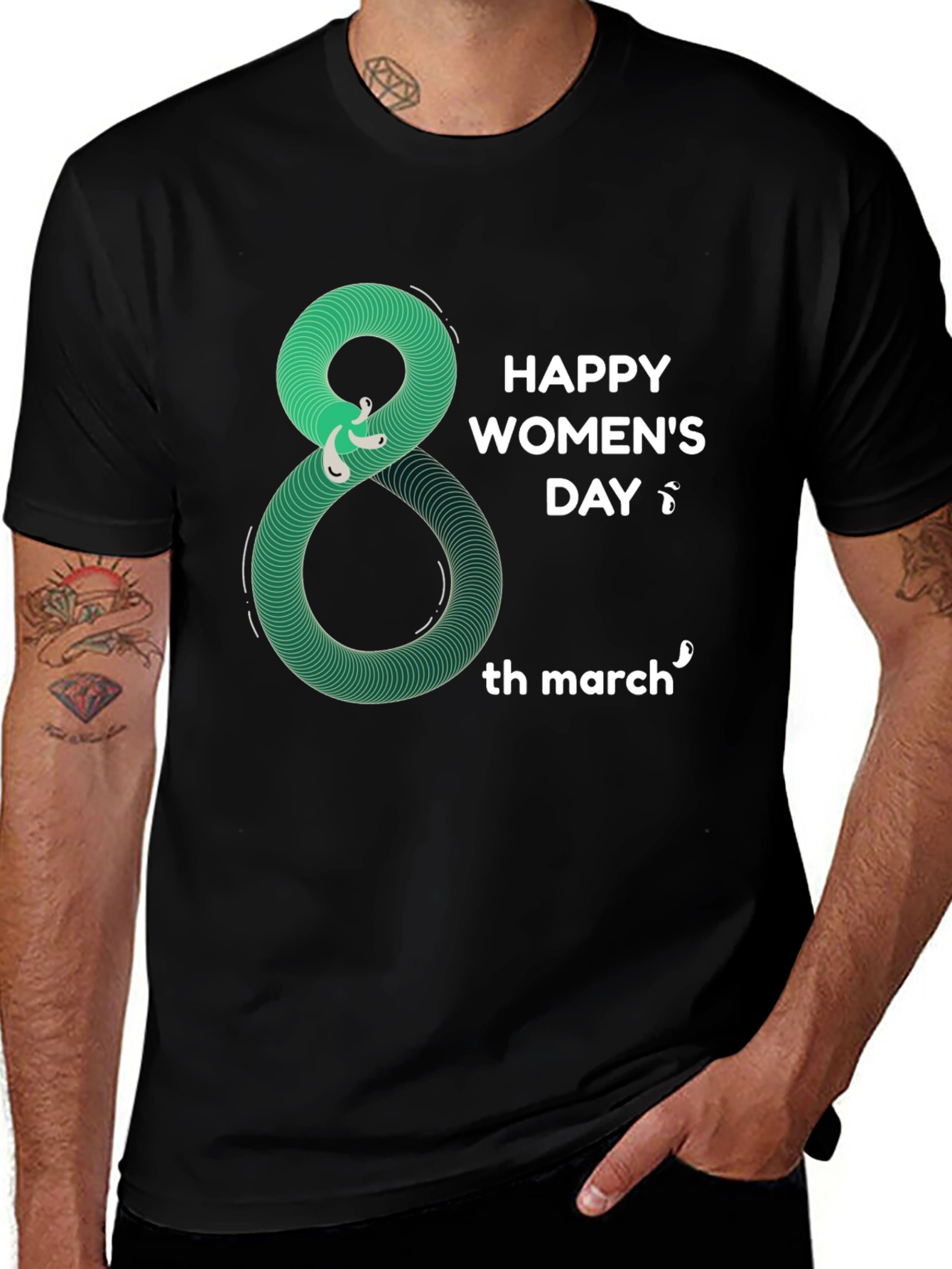 Happy Women's Day T-Shirt - 8th March Design