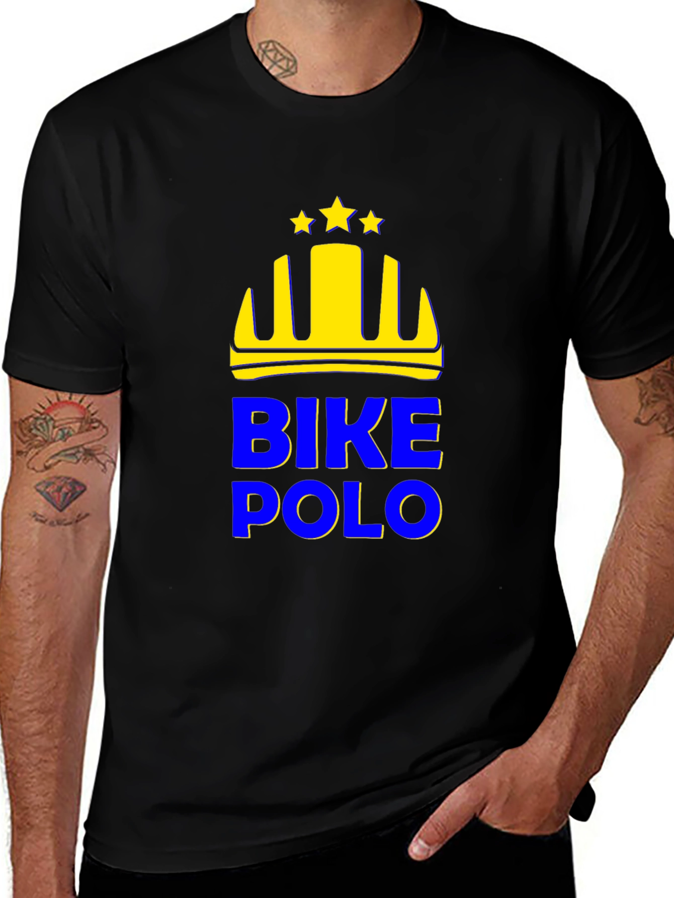Variant 3 of Bike Polo Black Tee