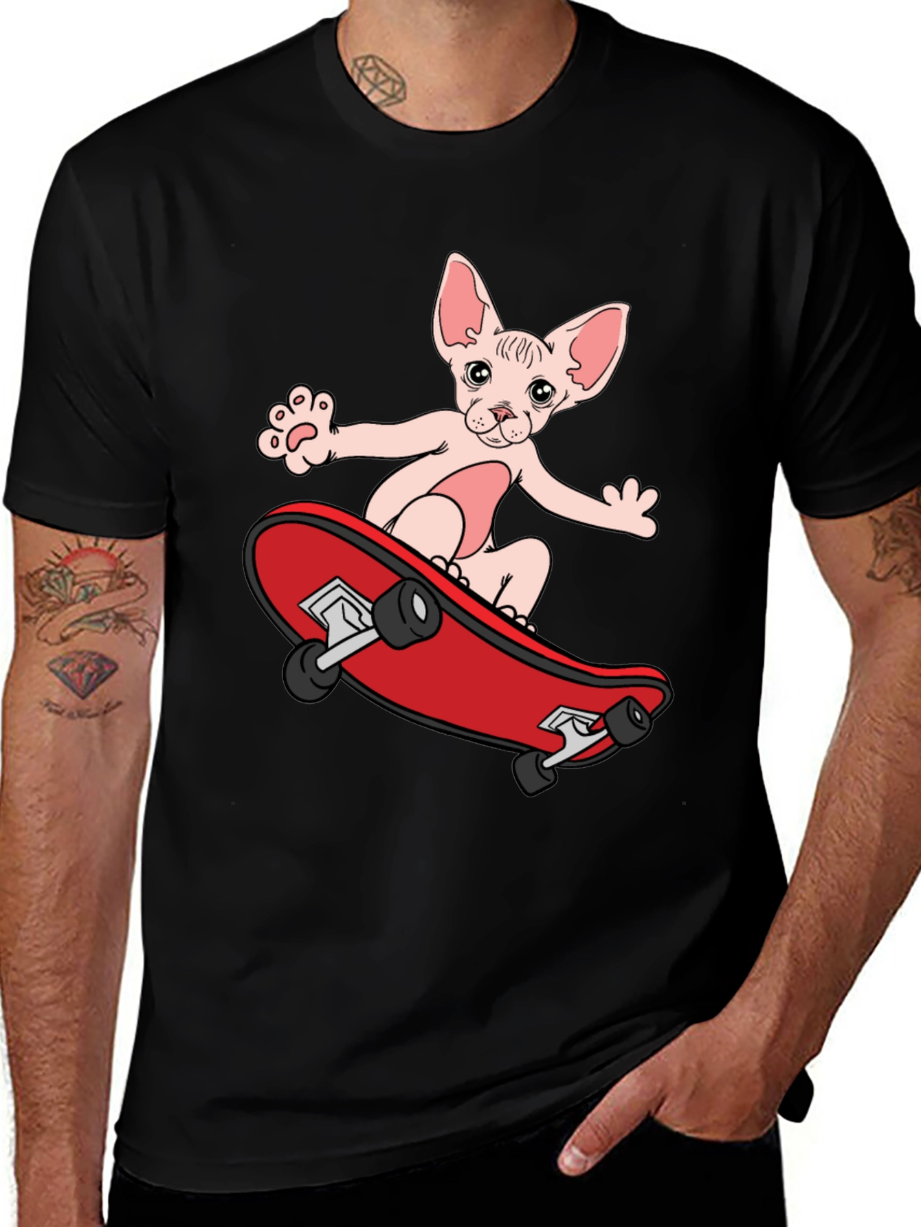 Variant 30 of Cool Cat Skateboarder T-Shirt
