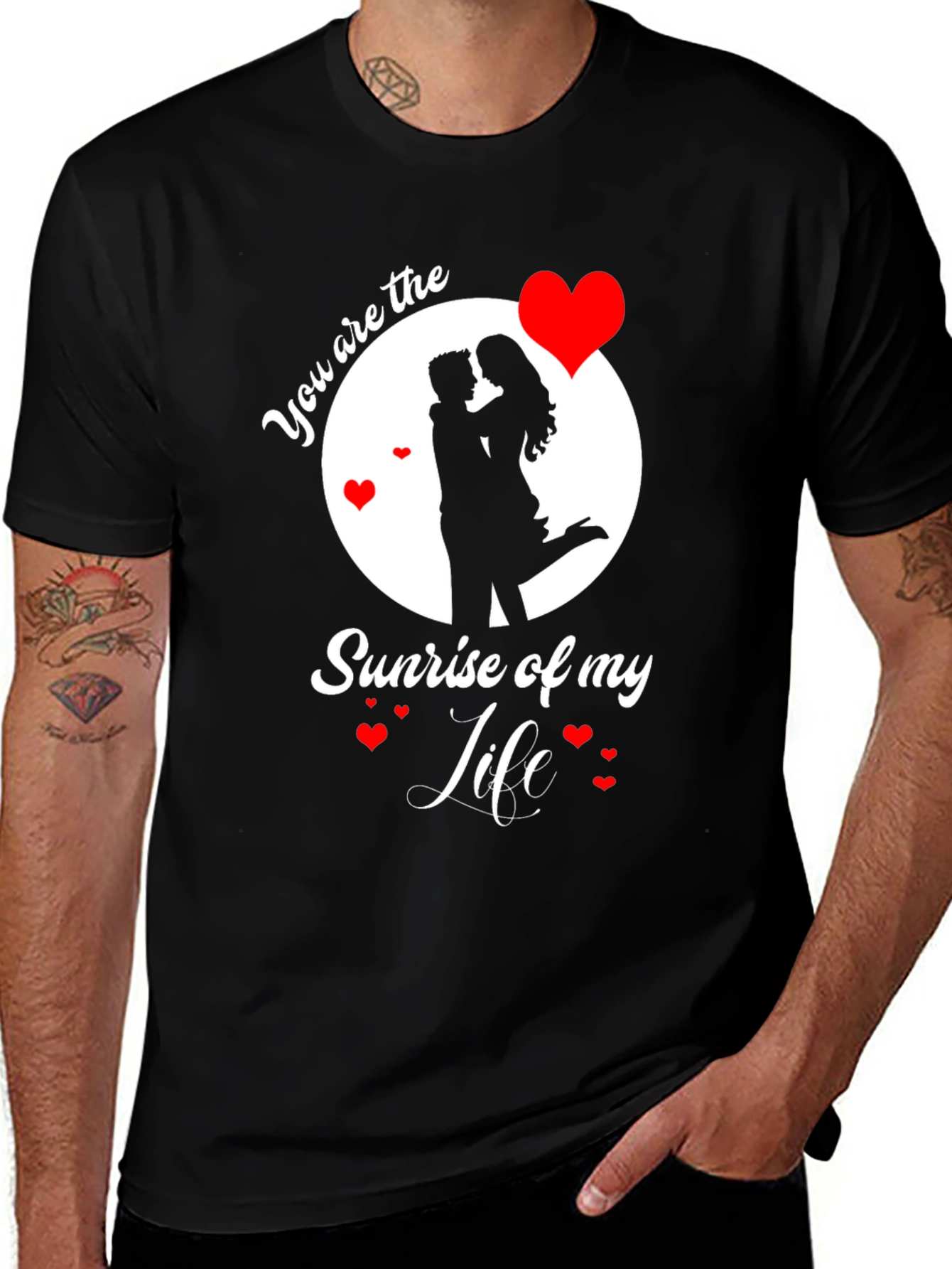 Romantic Couple T-Shirt - You Are The Sunrise Of My Life