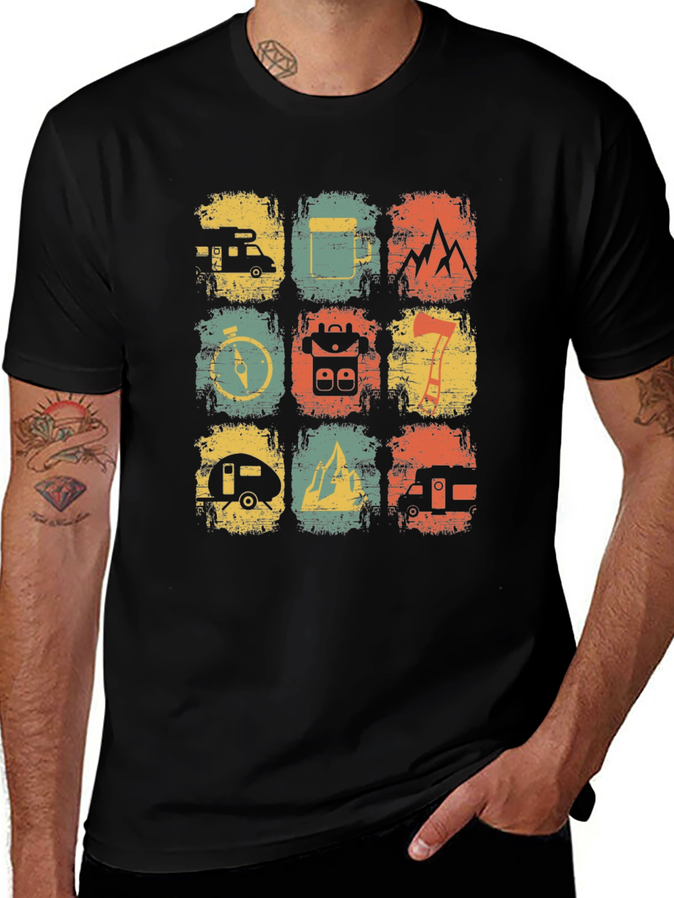 Variant 24 of Retro Camping Adventure T-Shirt