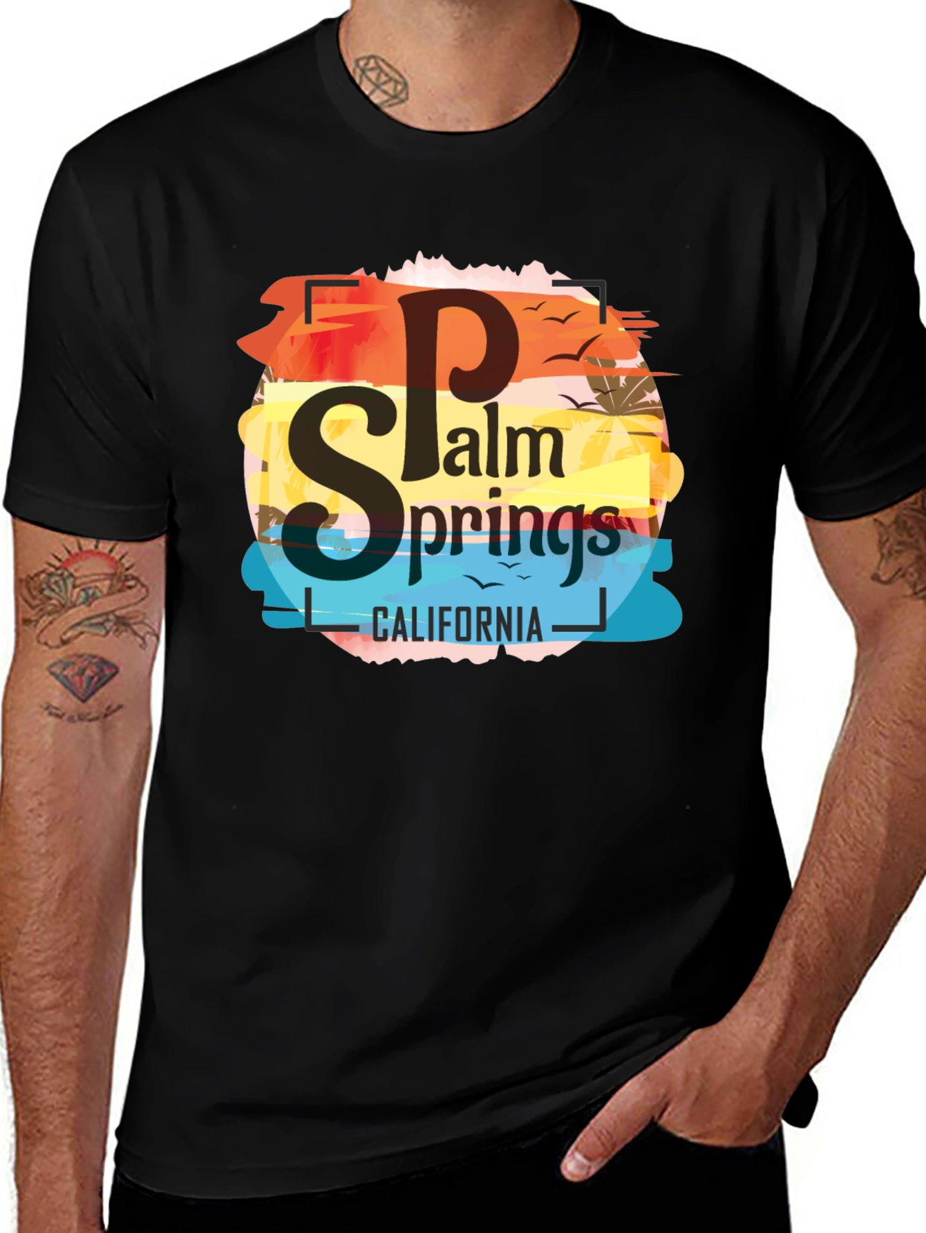 Variant 23 of Palm Springs California Graphic T-Shirt