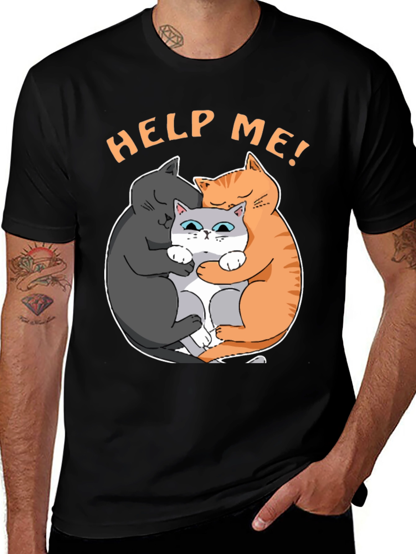 Variant 13 of Help Me! Cat Lover T-Shirt