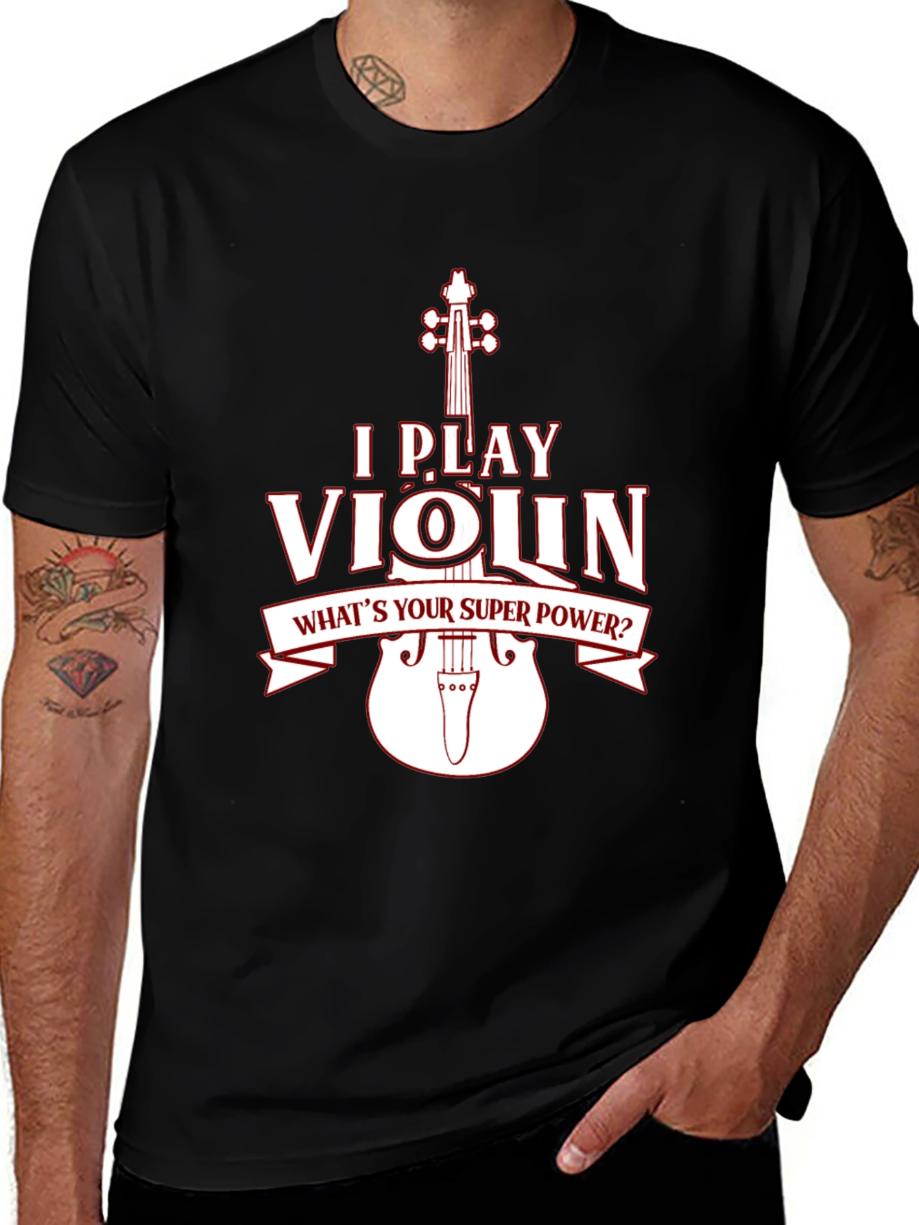 Variant 29 of I Play Violin Superpower T-Shirt