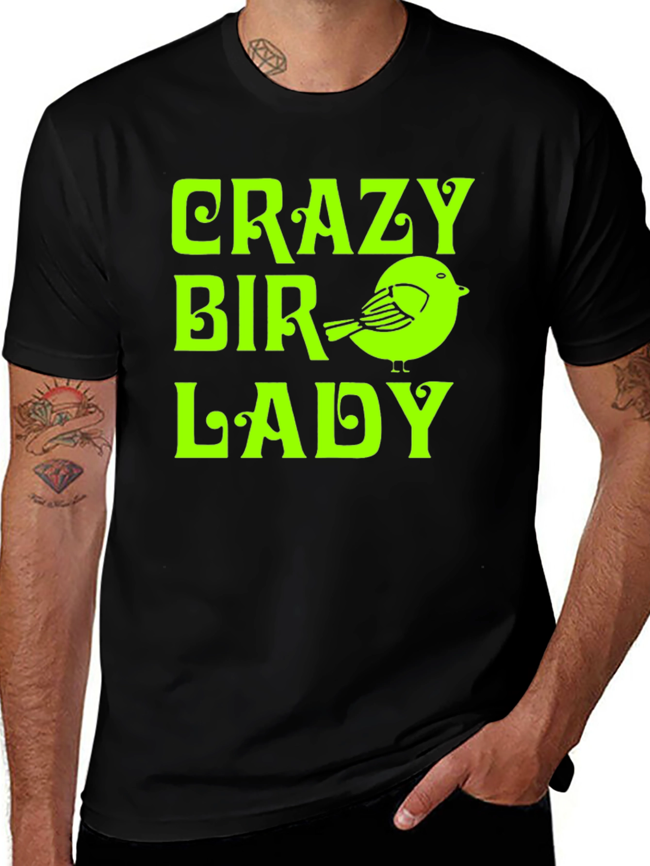 Variant 23 of Crazy Bird Lady T-Shirt