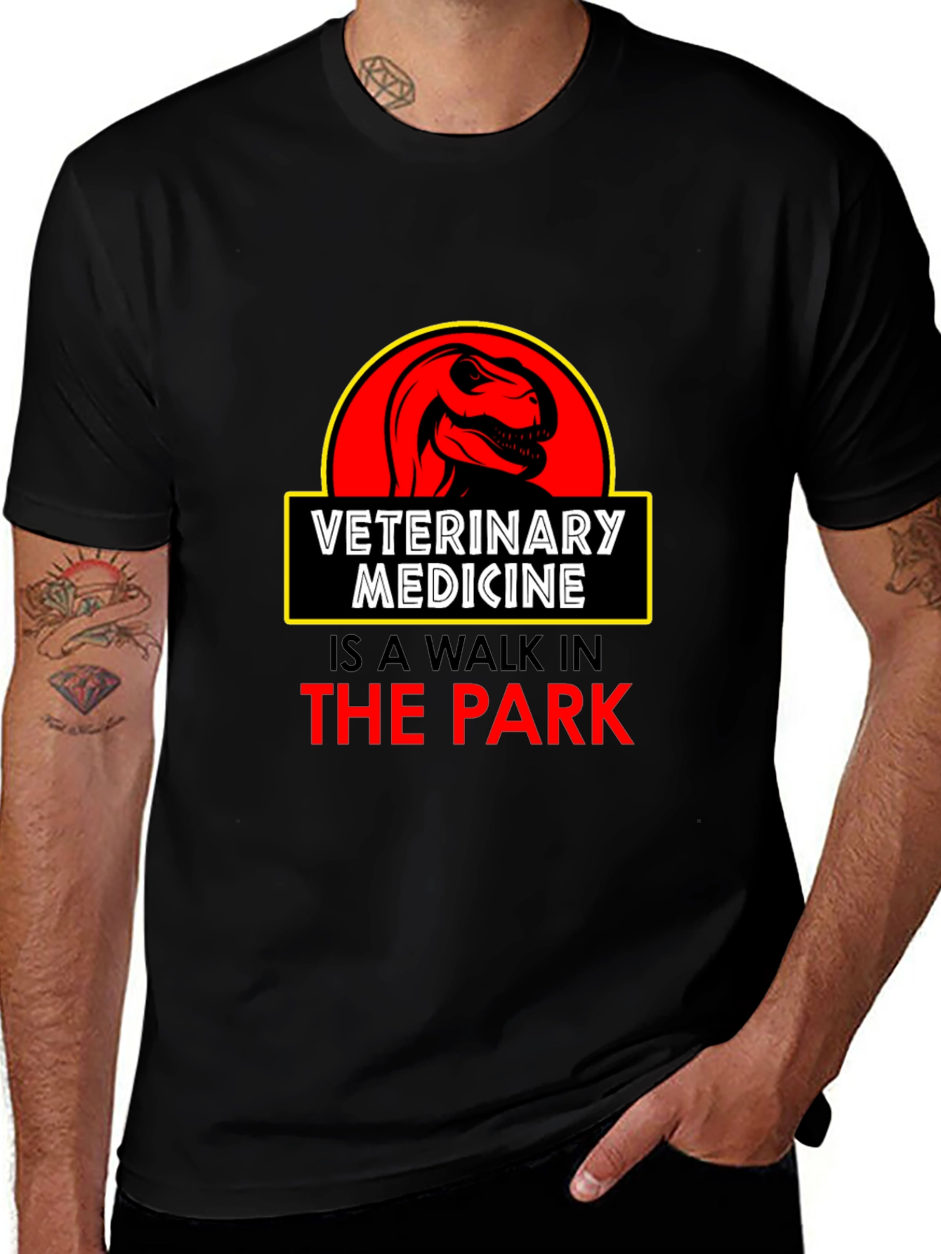 Variant 30 of Veterinary Medicine T-Shirt: Jurassic Park Inspired
