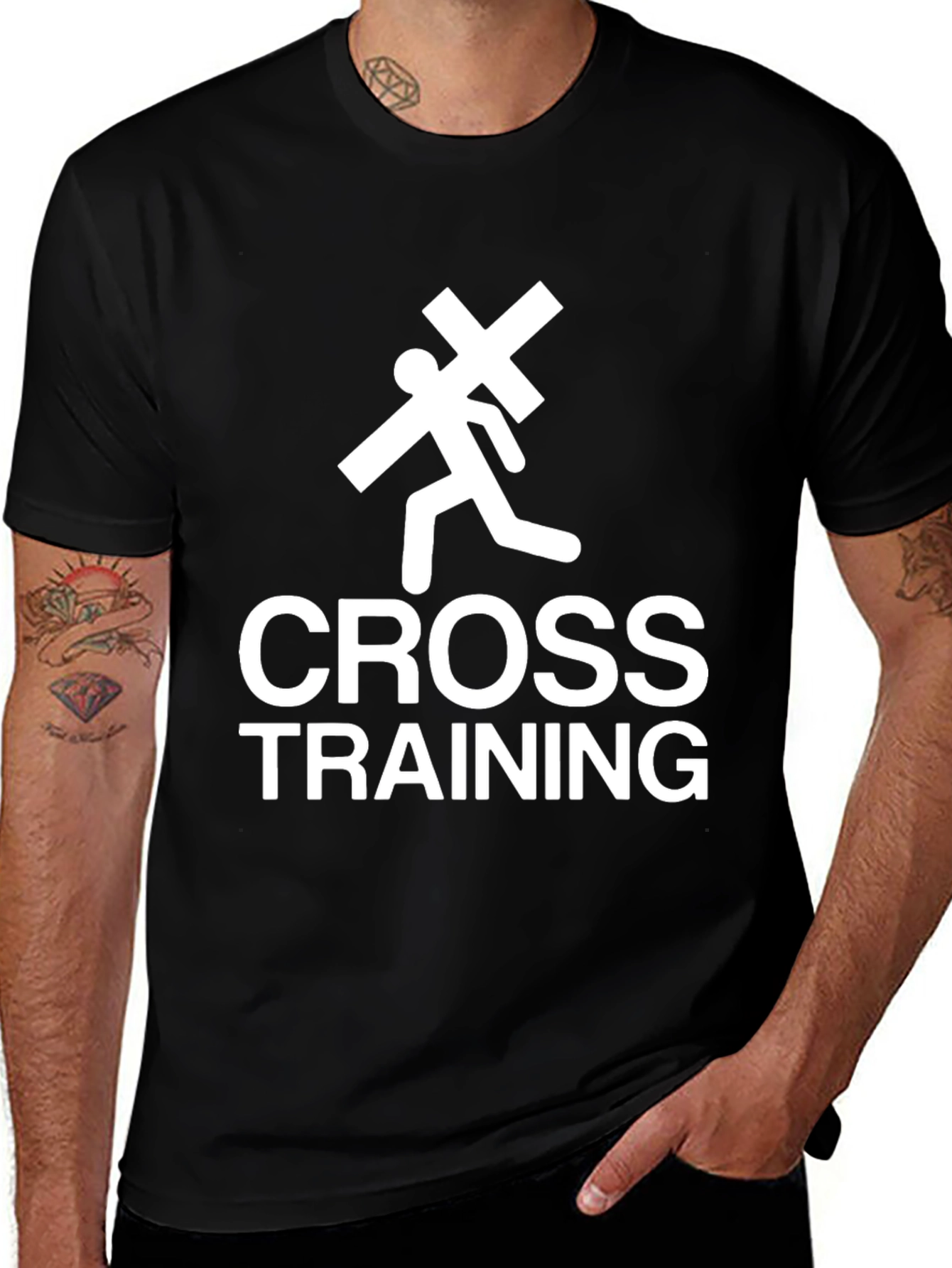 Cross Training Graphic Tee - Black