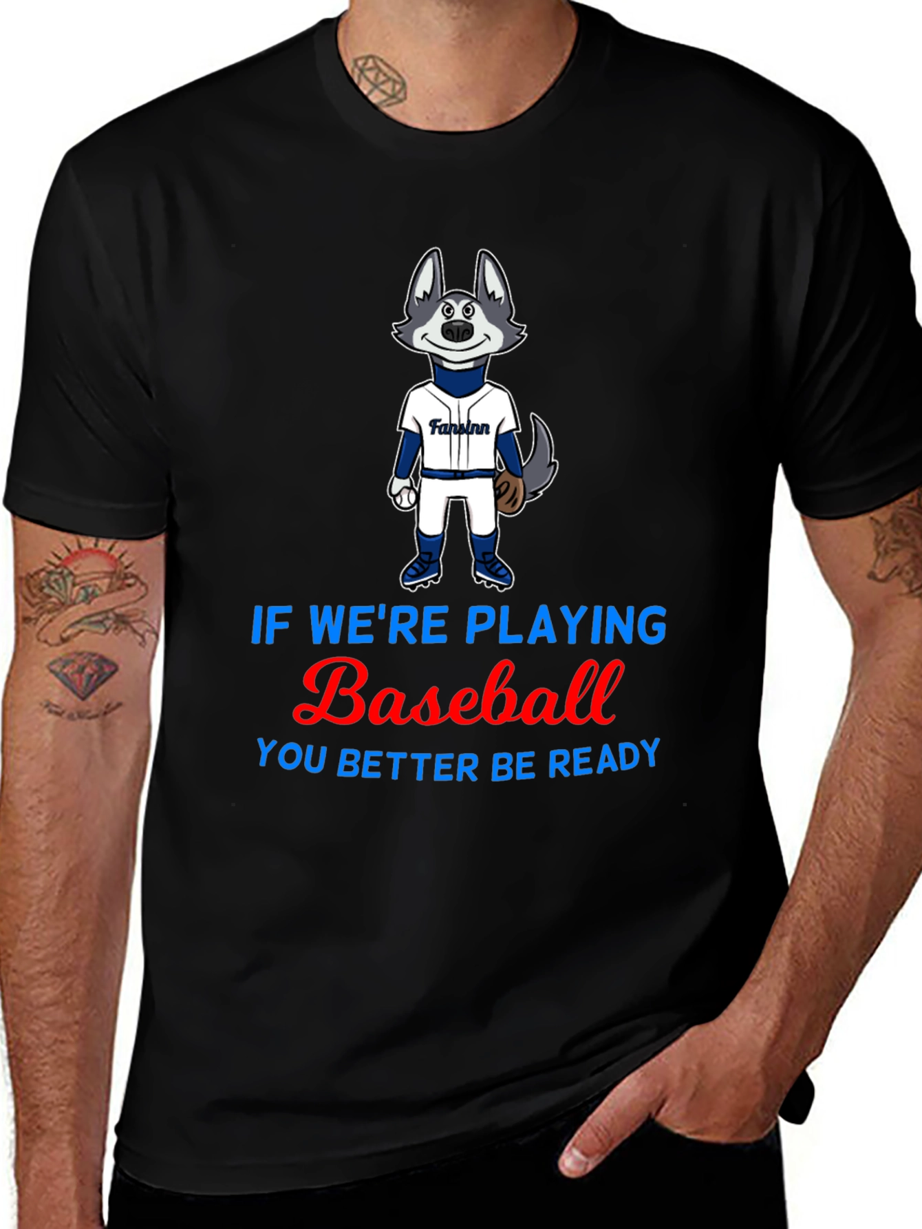 Variant 2 of Baseball Ready T-Shirt