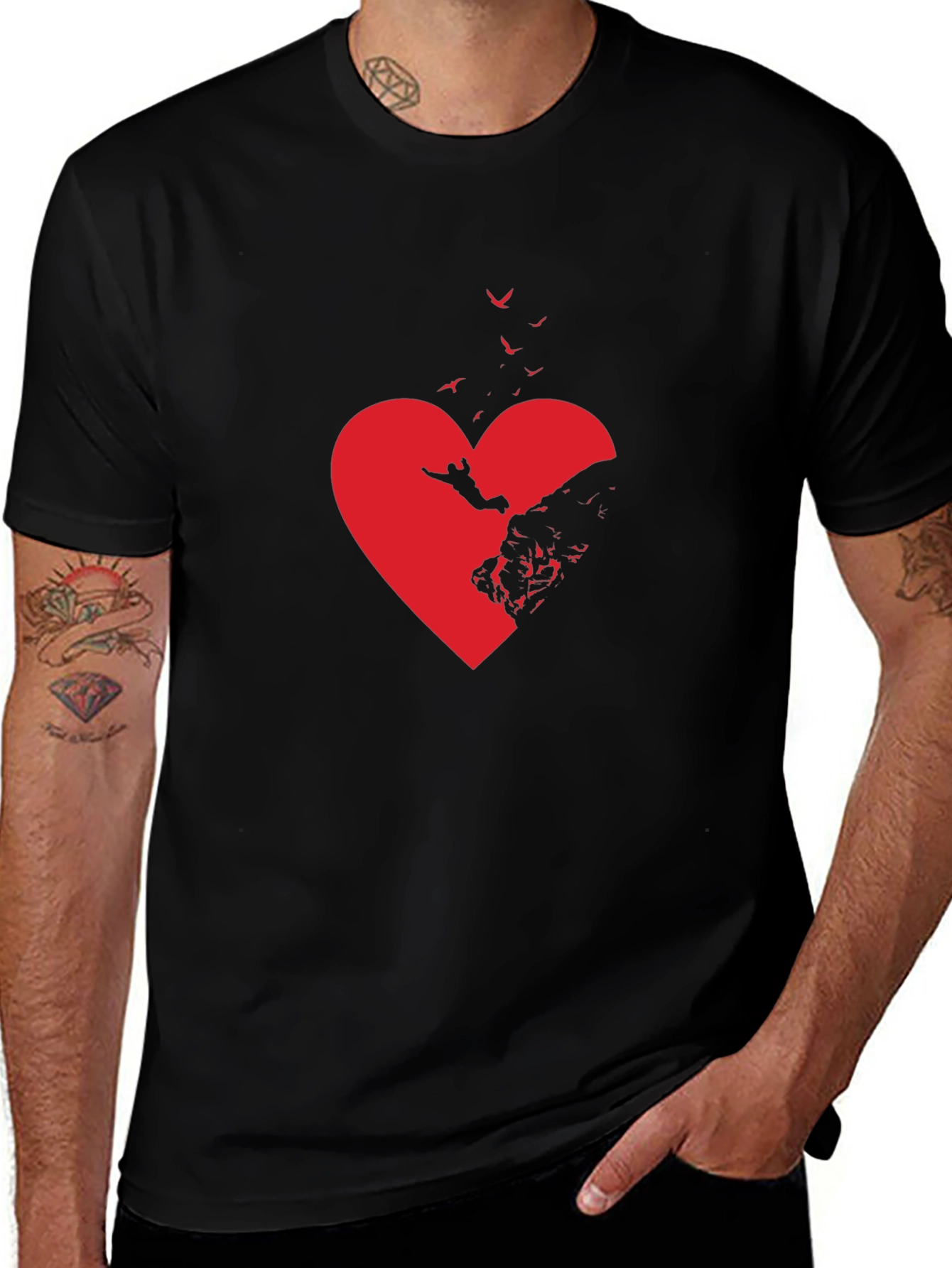 Heartbreak T-Shirt - Black Graphic Tee