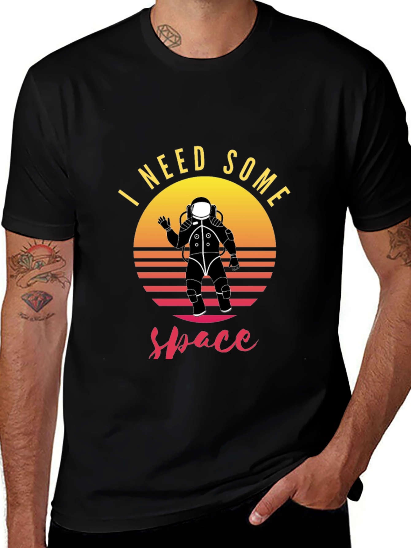 Variant 2 of I Need Some Space T-Shirt - Astronaut Graphic Tee